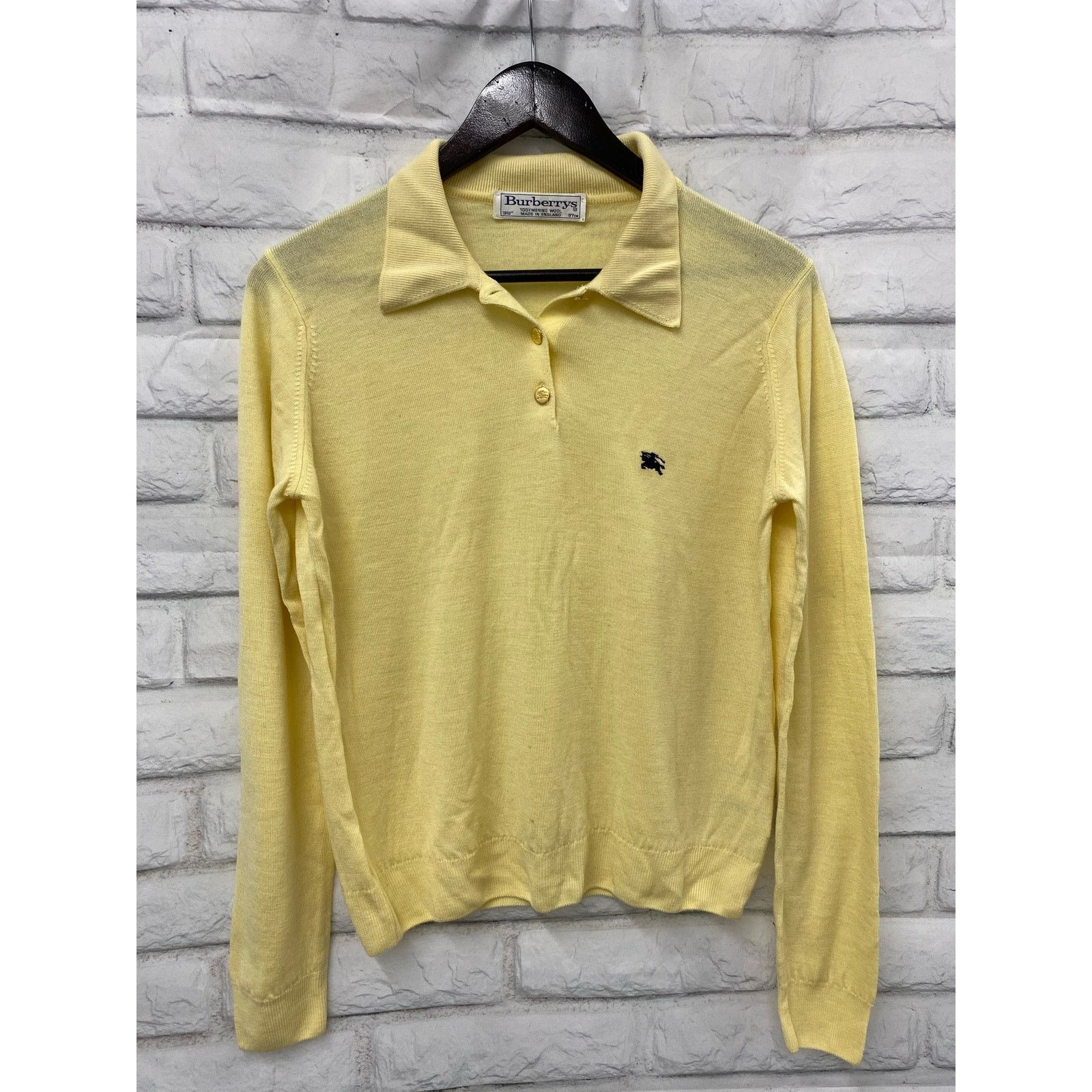Burberry Burberry Marino Wool Sweater Made in England 38” Small Size S / US 4 / IT 40 - 2 Thumbnail