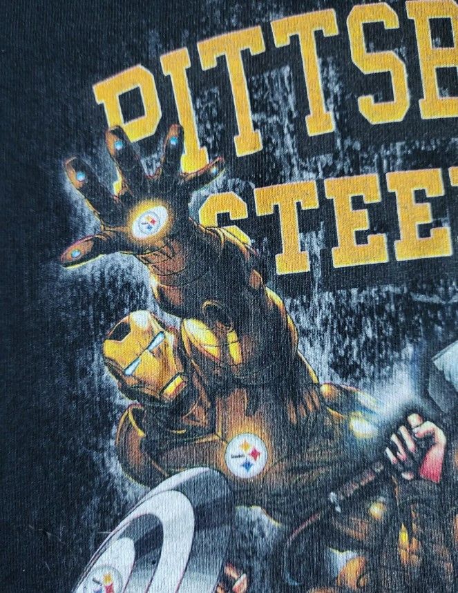 Vintage Vintage Pittsburgh Steelers x Marvel t-shirt Size US XL / EU 56 / 4 - 3 Thumbnail