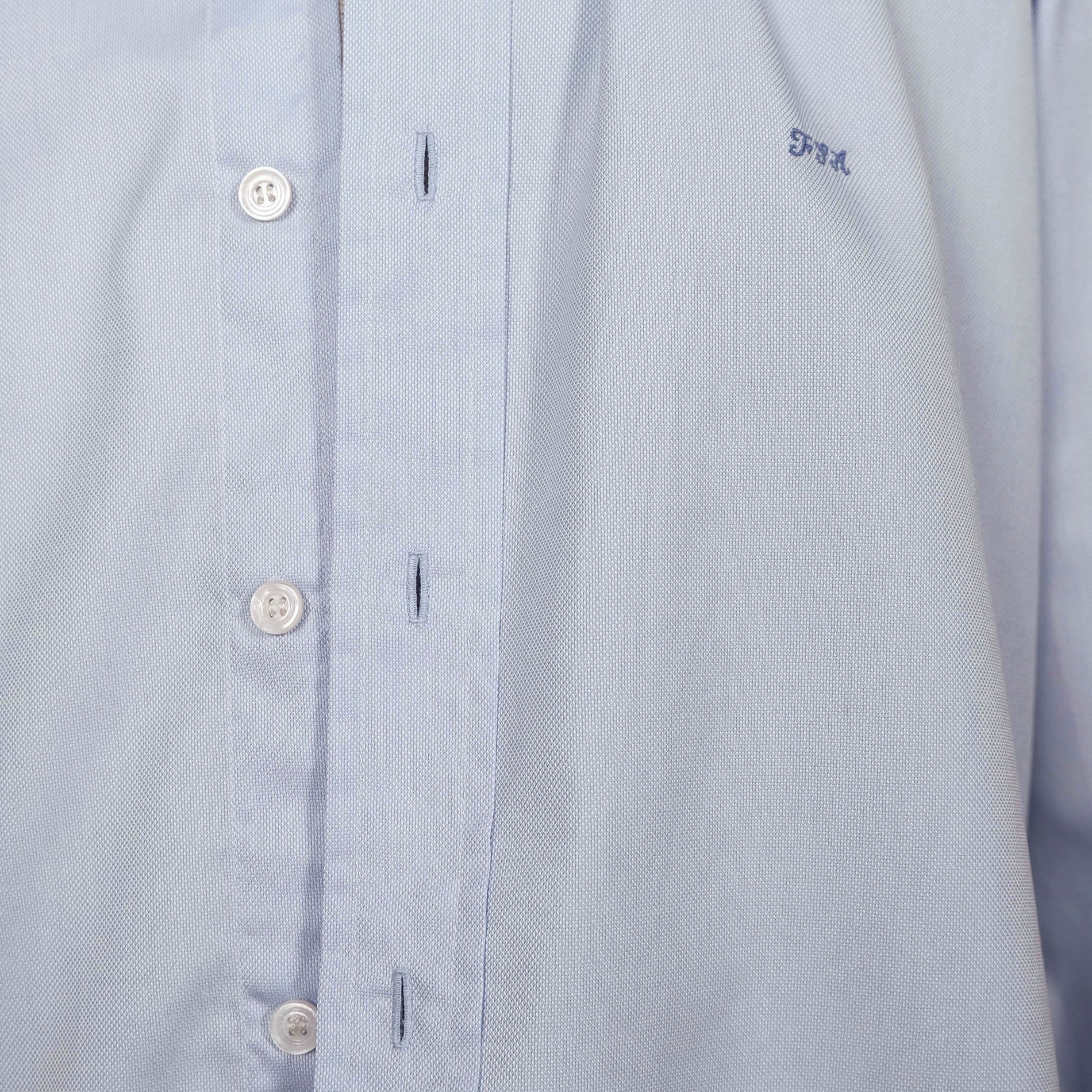 Francesco Smalto Francesco Smalto, blue bespoke collar shirt, size 16.5 UK Size US M / EU 48-50 / 2 - 4 Thumbnail