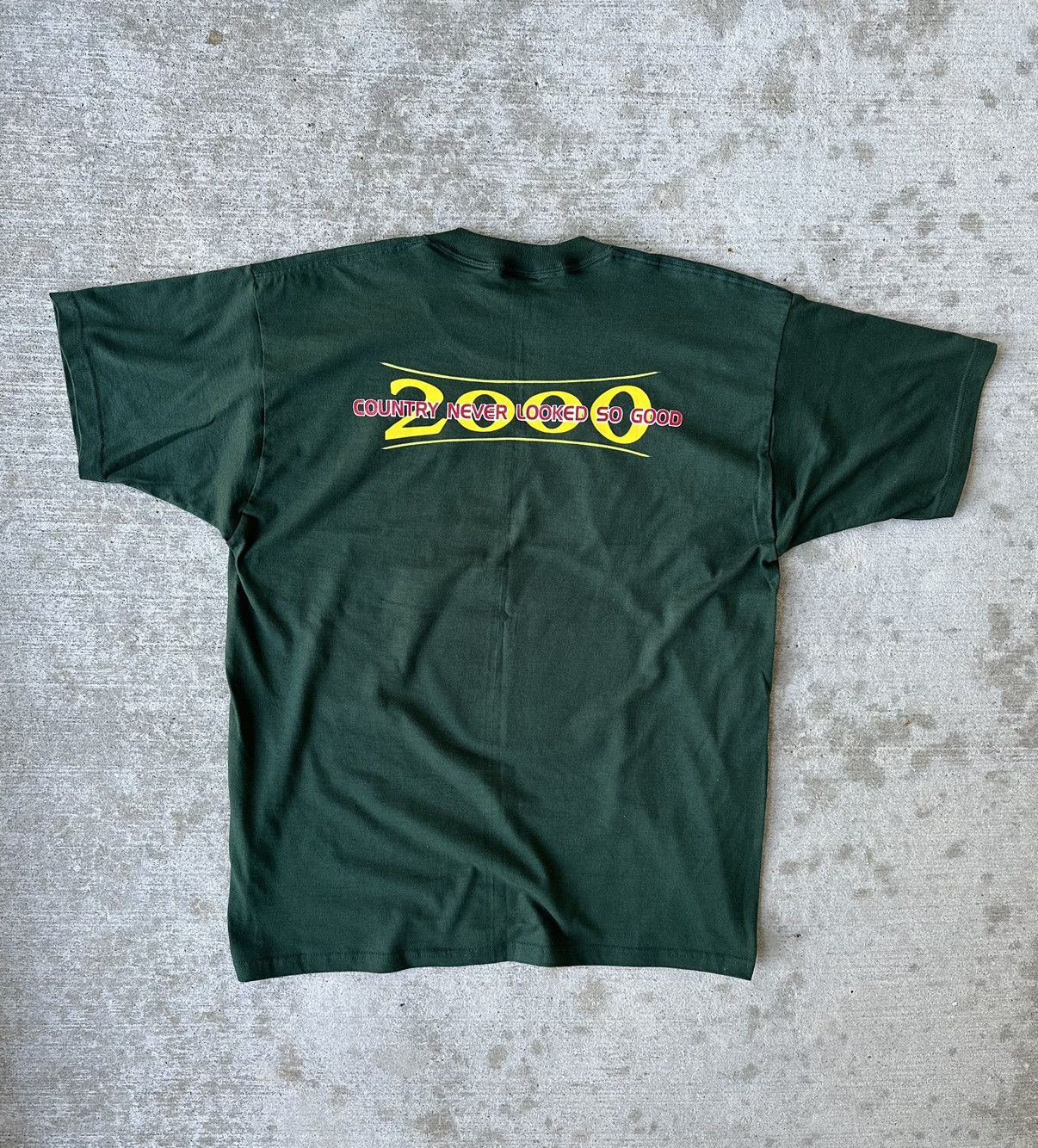 Fruit Of The Loom × Vintage “Y2K Country” Graphic Print Tee Shirt Size US XL / EU 56 / 4 - 7 Thumbnail