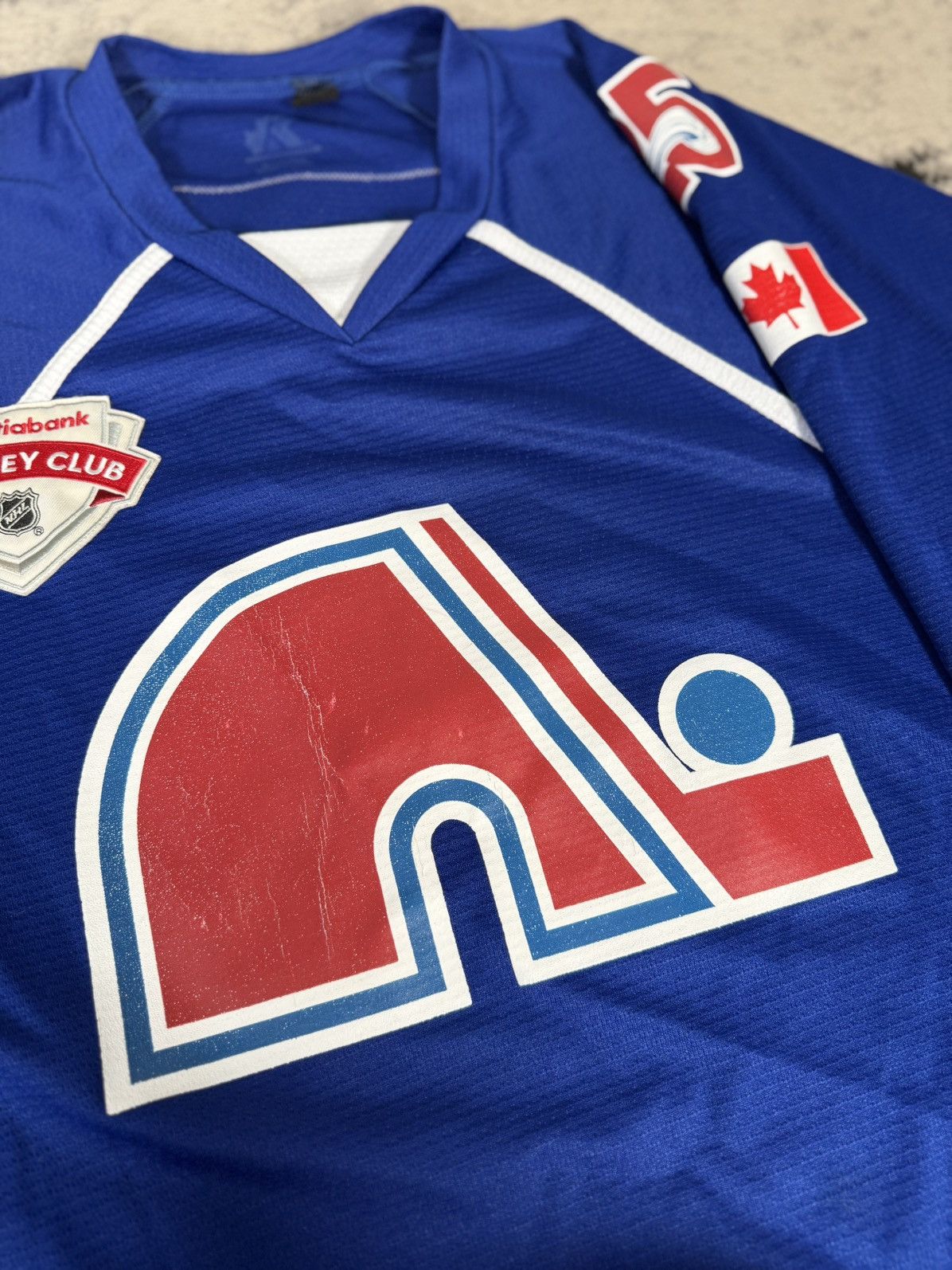 NHL Vintage Canada NHL Quebec Nordiques #25 Hockey Jersey Size US XXL / EU 58 / 5 - 3 Thumbnail