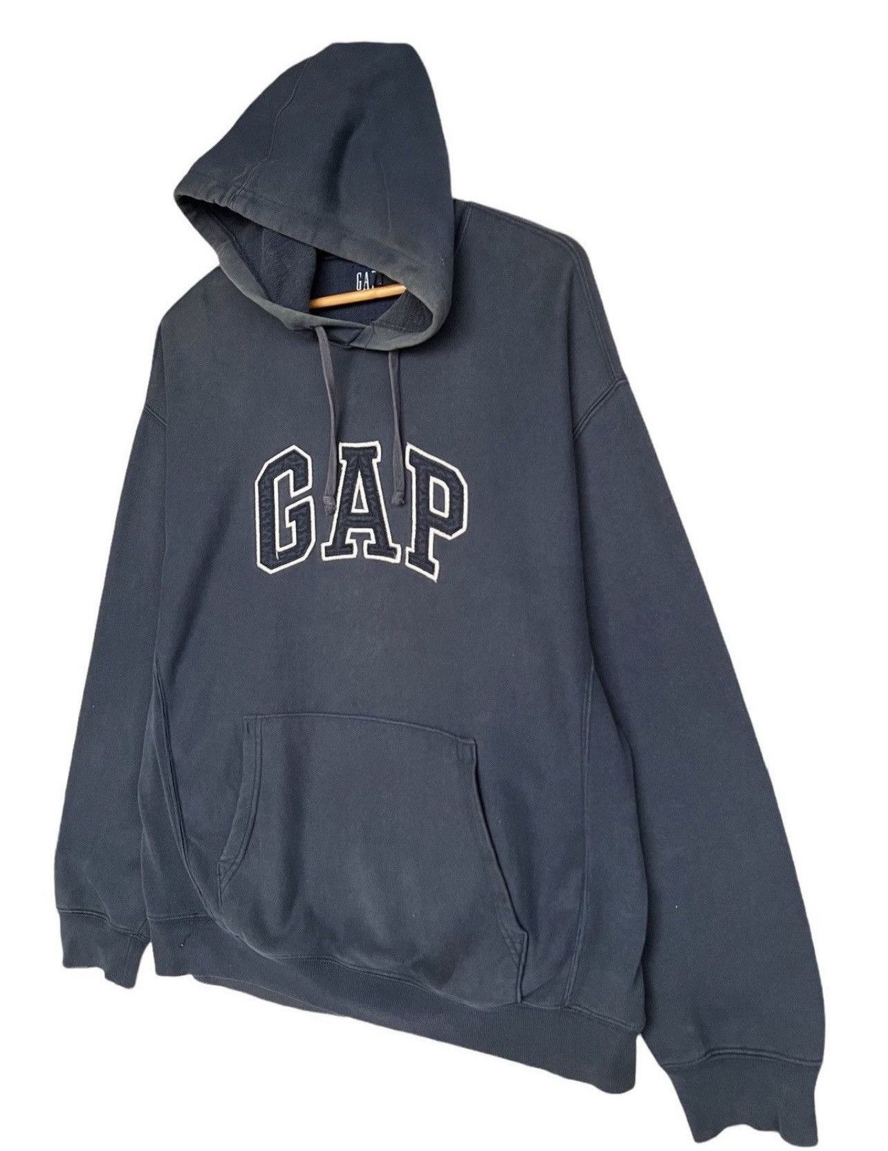 Gap Vintage Gap Navy Blue Hoodie Gap Faded Hoodie Size L Size US L / EU 52-54 / 3 - 3 Thumbnail