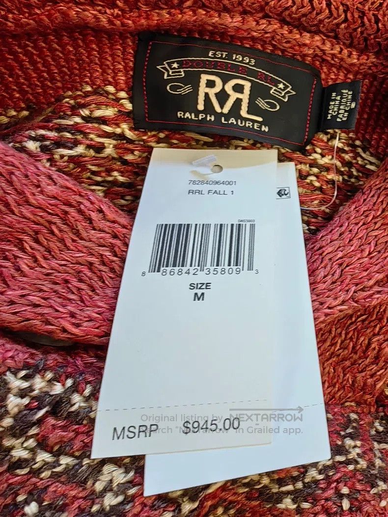 RRL Ralph Lauren RRL Ralph Lauren Wool blended fruit collar sweater Size US M / EU 48-50 / 2 - 3 Thumbnail