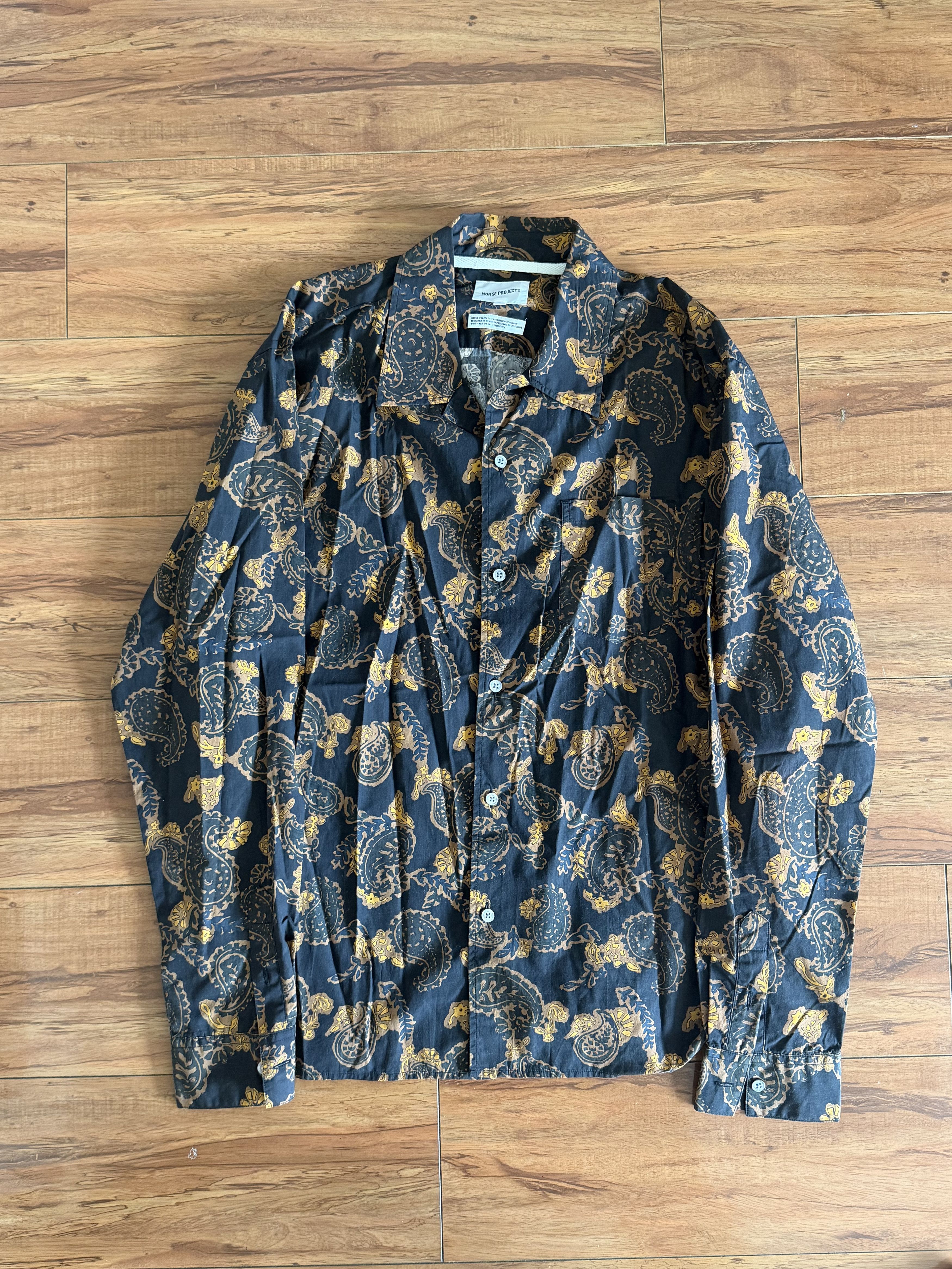 Norse Projects Carsten Paisley Floral Lightweight Camp Collar Shirt Size US M / EU 48-50 / 2 - 1 Thumbnail