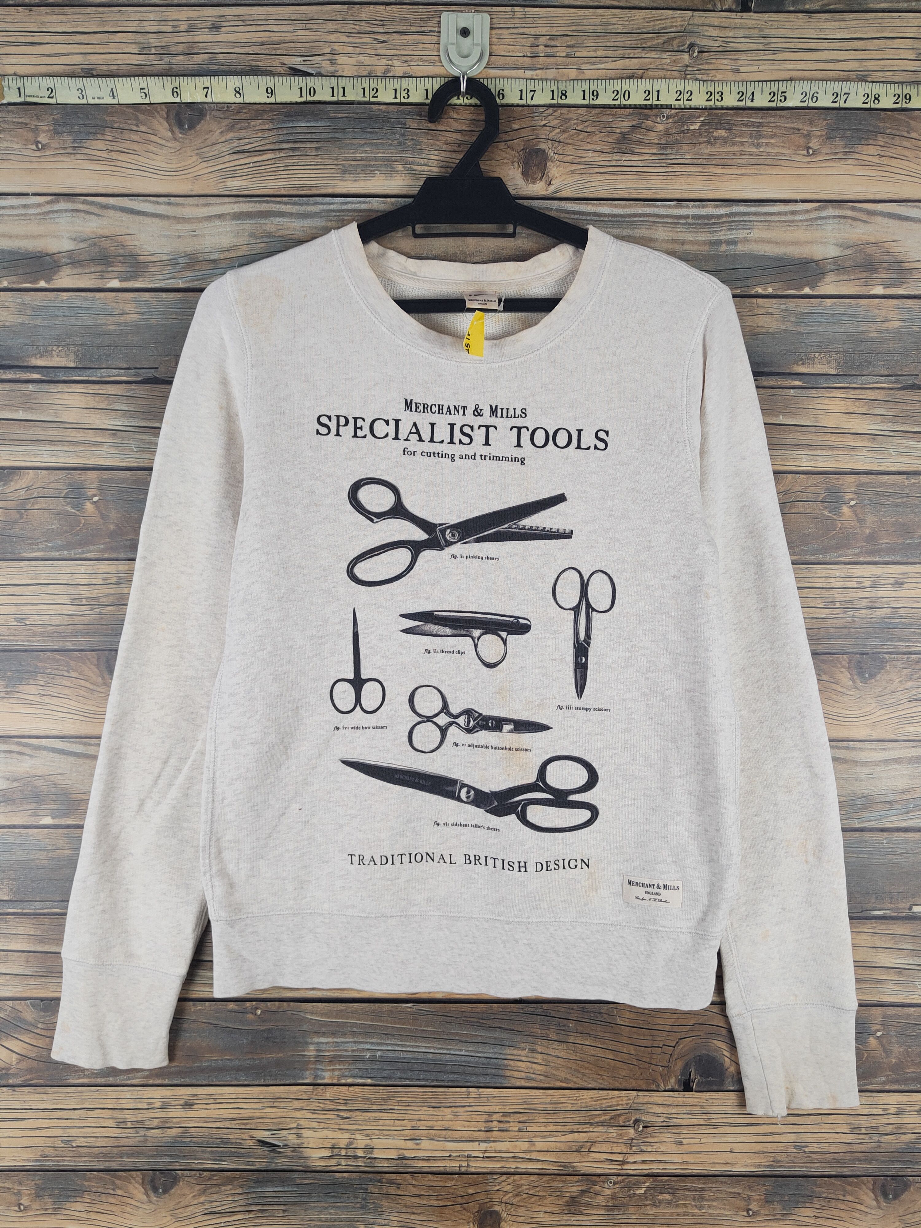 Japanese Brand × Vintage DL Uniqlo X Merchant & Mills england Ivory Sweatshirts #2518 Size M / US 6-8 / IT 42-44 - 1 Thumbnail