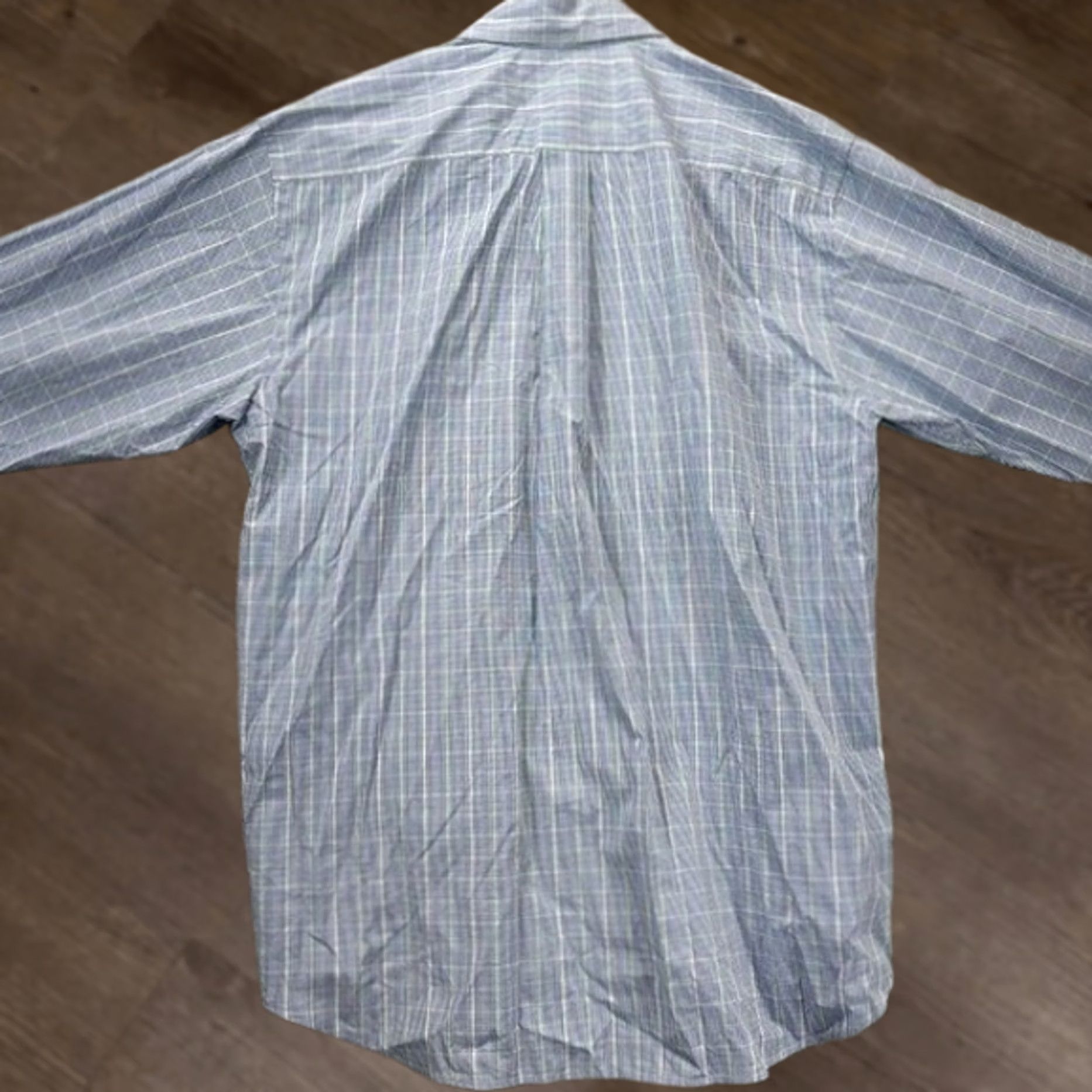 Vineyard Vines Vineyard Vines Button Up Shirt Mens Medium Burgee Blue Plaid Whale Long Sleeve Size US M / EU 48-50 / 2 - 1 Thumbnail