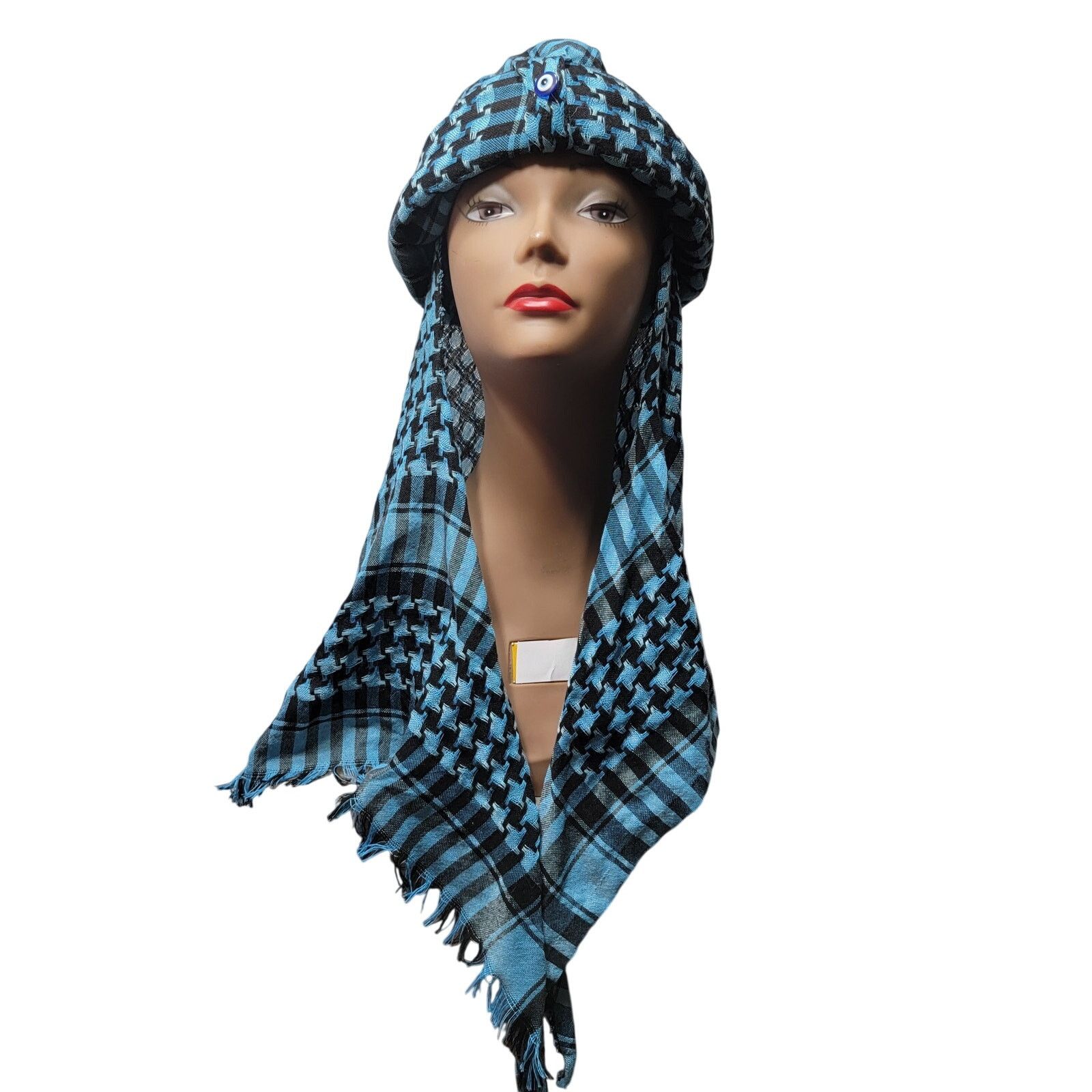 Other Traditional Fez Hat with Scarf, Keffiyeh w/ All-Seeing Eye Size ONE SIZE - 1 Thumbnail