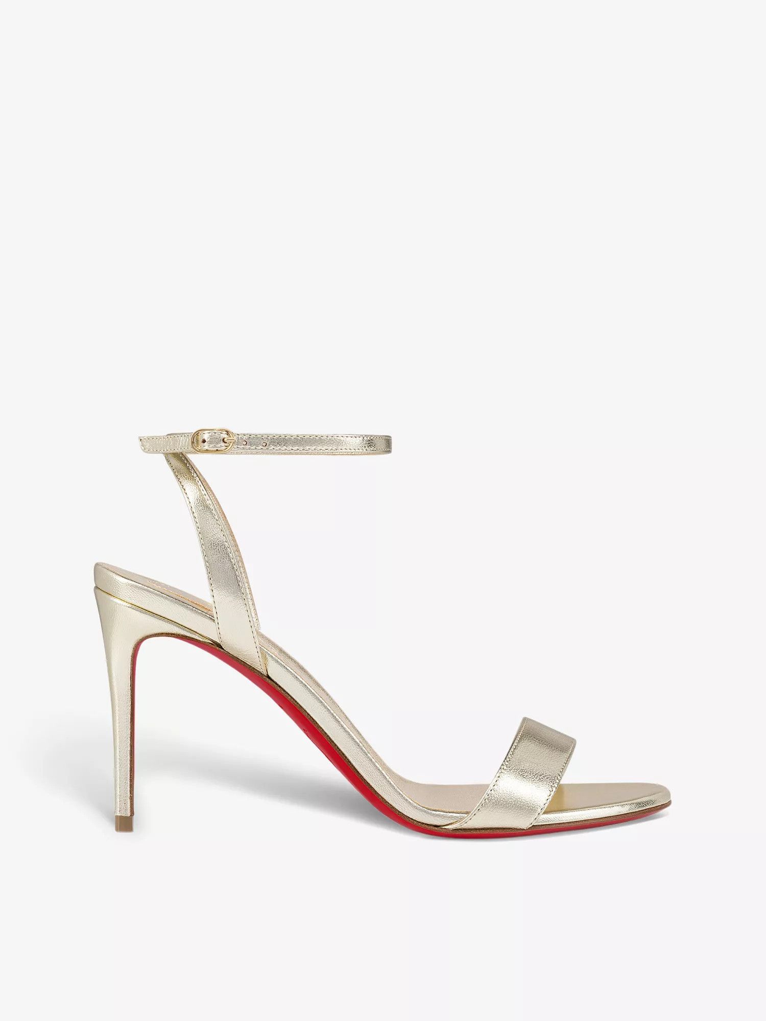 Christian Louboutin os11x0526 Loubigirl 85mm Metallic-Leather Heeled Sandals Size US 9 / IT 39 - 1 Thumbnail