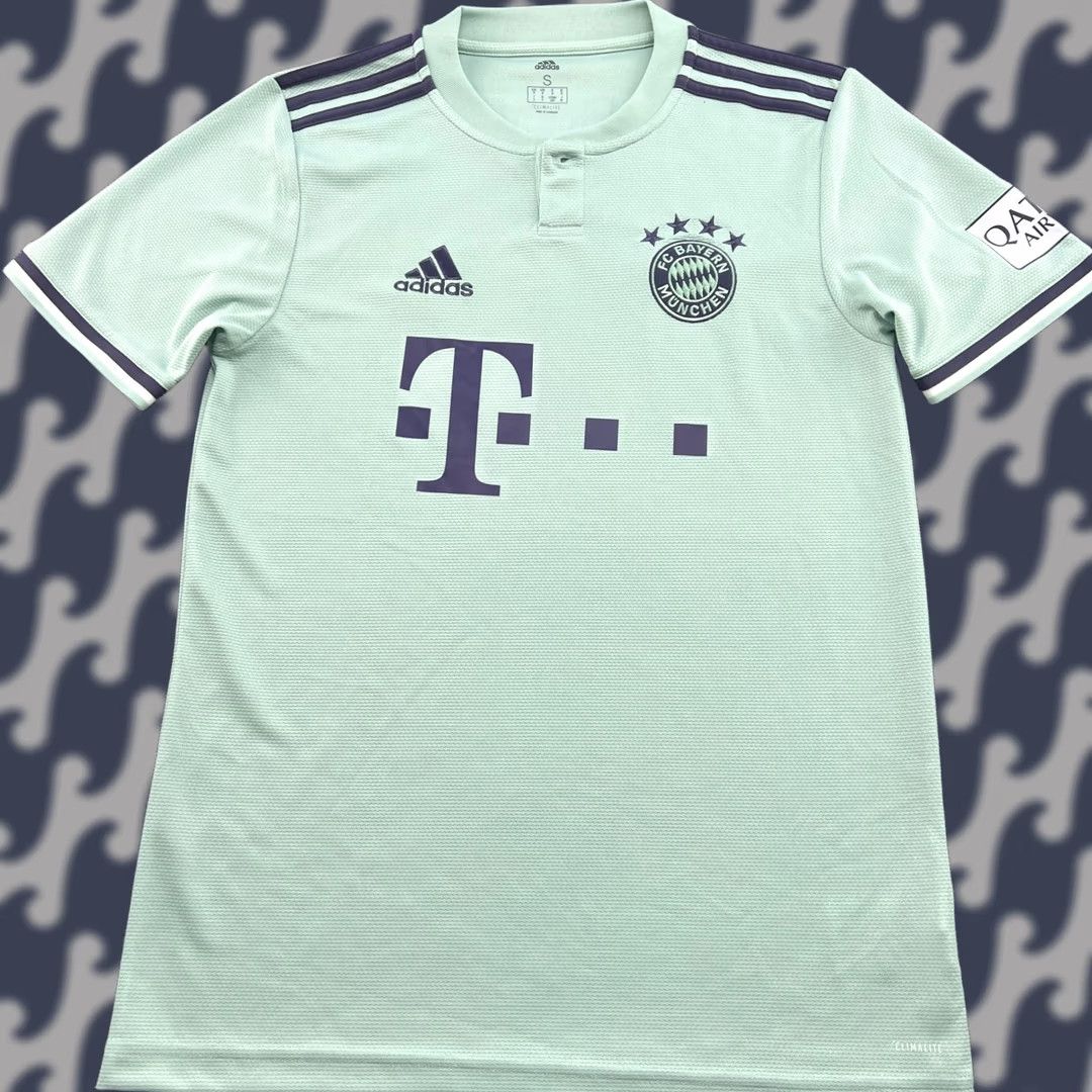 Adidas Bayern Munich 2018 2019 Away Football Third Jersey Mens Small Adidas Soccer Shirt Erwachsenen? Size US S / EU 44-46 / 1 - 1 Thumbnail