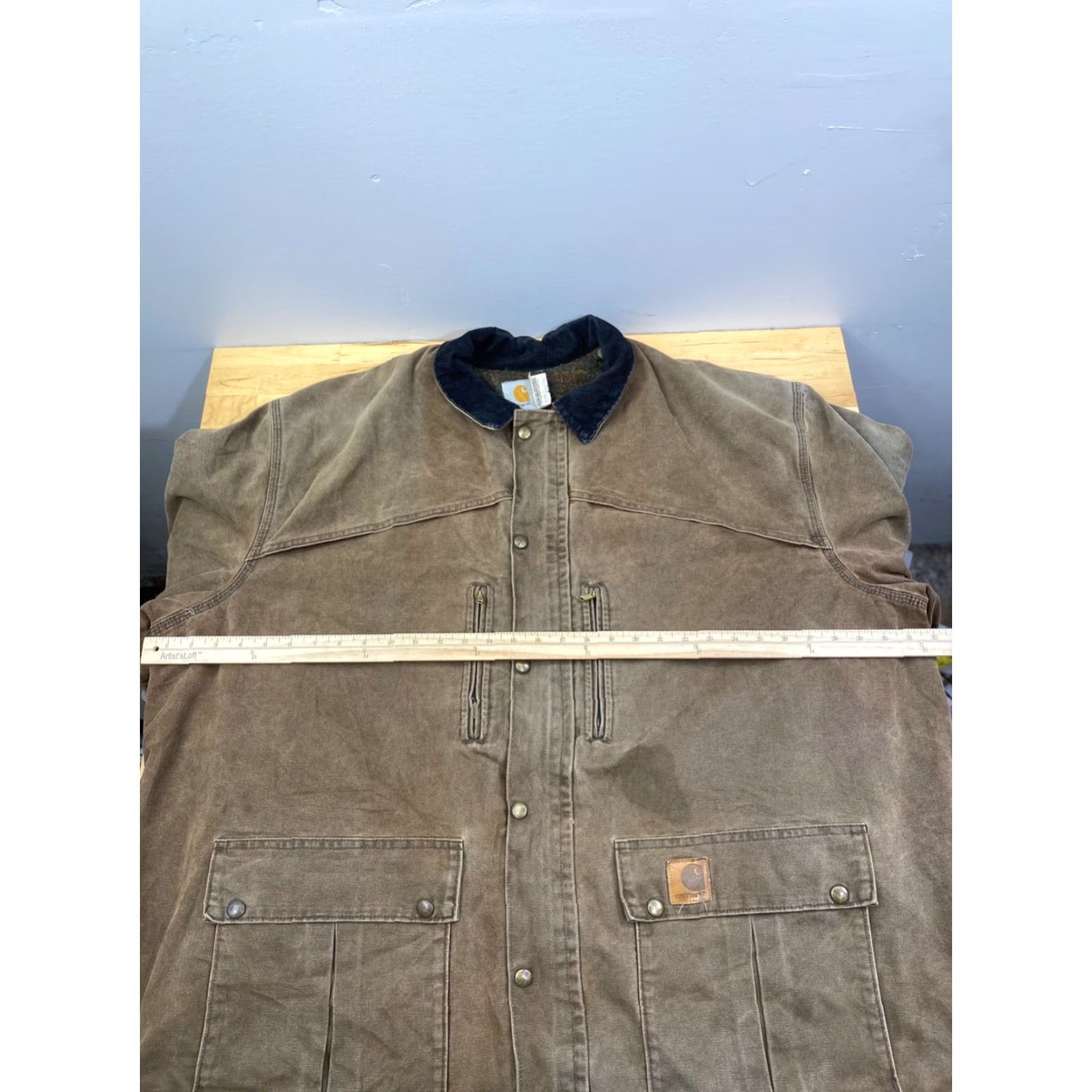 Carhartt Carhartt Chore Jacket Mens 3XL Lined Duck Canvas Work Barn Brown Heavy Pockets 10801 Size US XXL / EU 58 / 5 - 6 Thumbnail