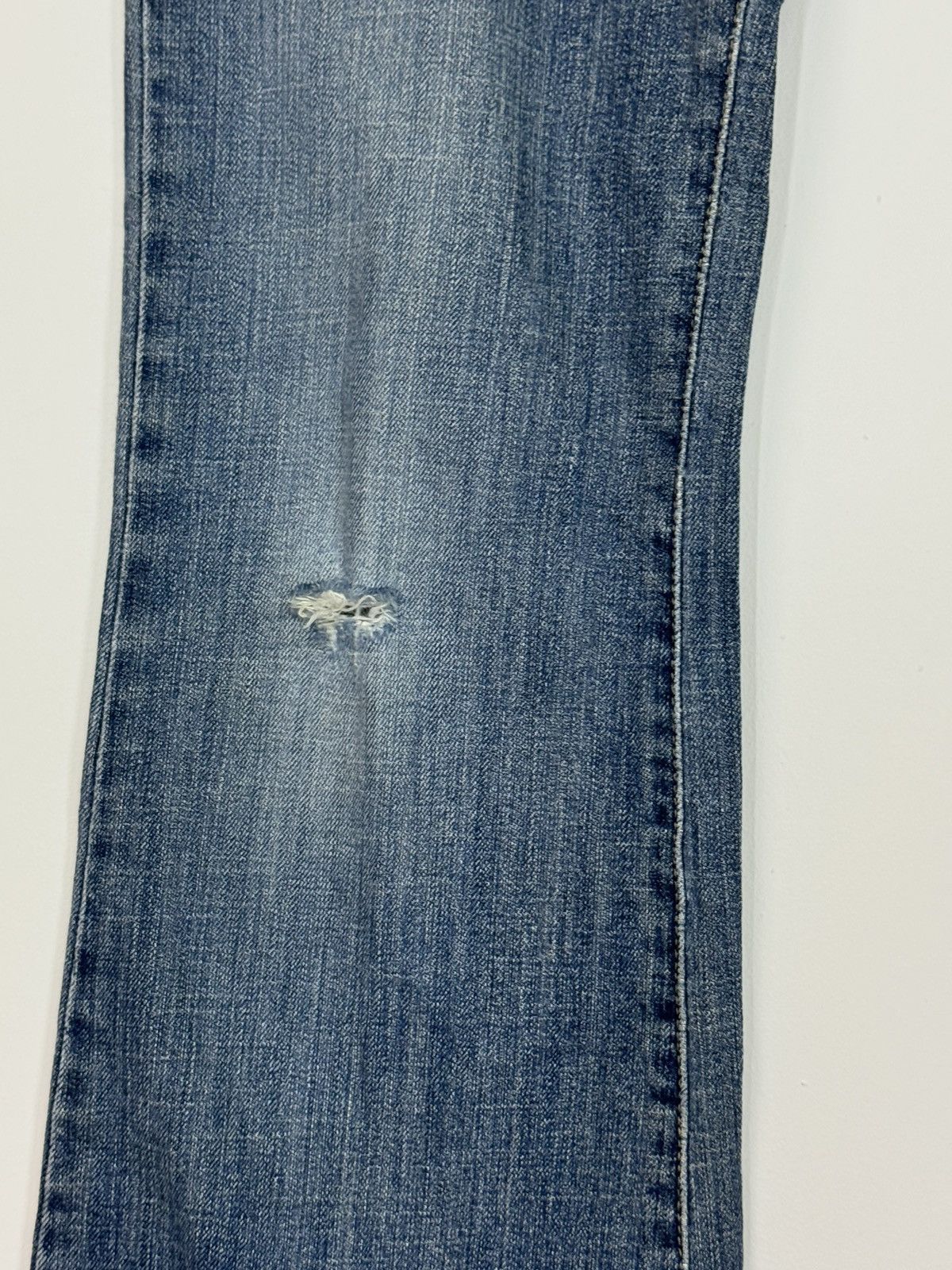 Hysteric Glamour × If Six Was Nine × Japanese Brand FLARE ORIRIN BUSH PANT BOOT CUT DISTRESSED DENIM Size US 30 / EU 46 - 7 Thumbnail