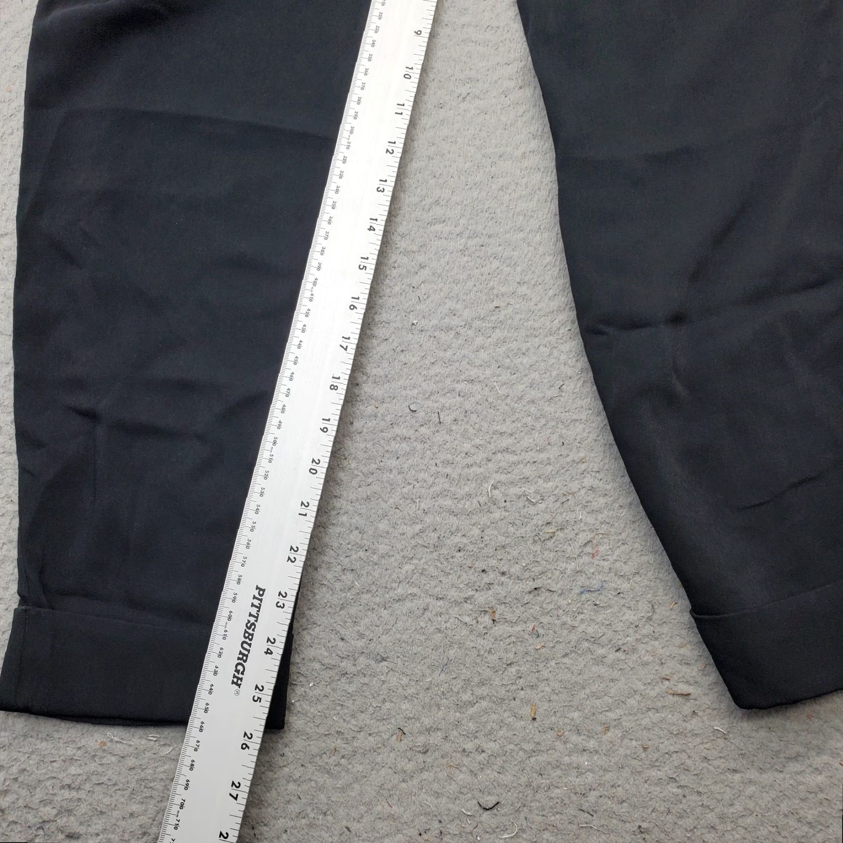 BB Dakota BB Dakota Jogger Pants Women's 2 Black Slash Pocket Pleated Front Cuffed Size 26" / US 2 / IT 38 - 4 Thumbnail