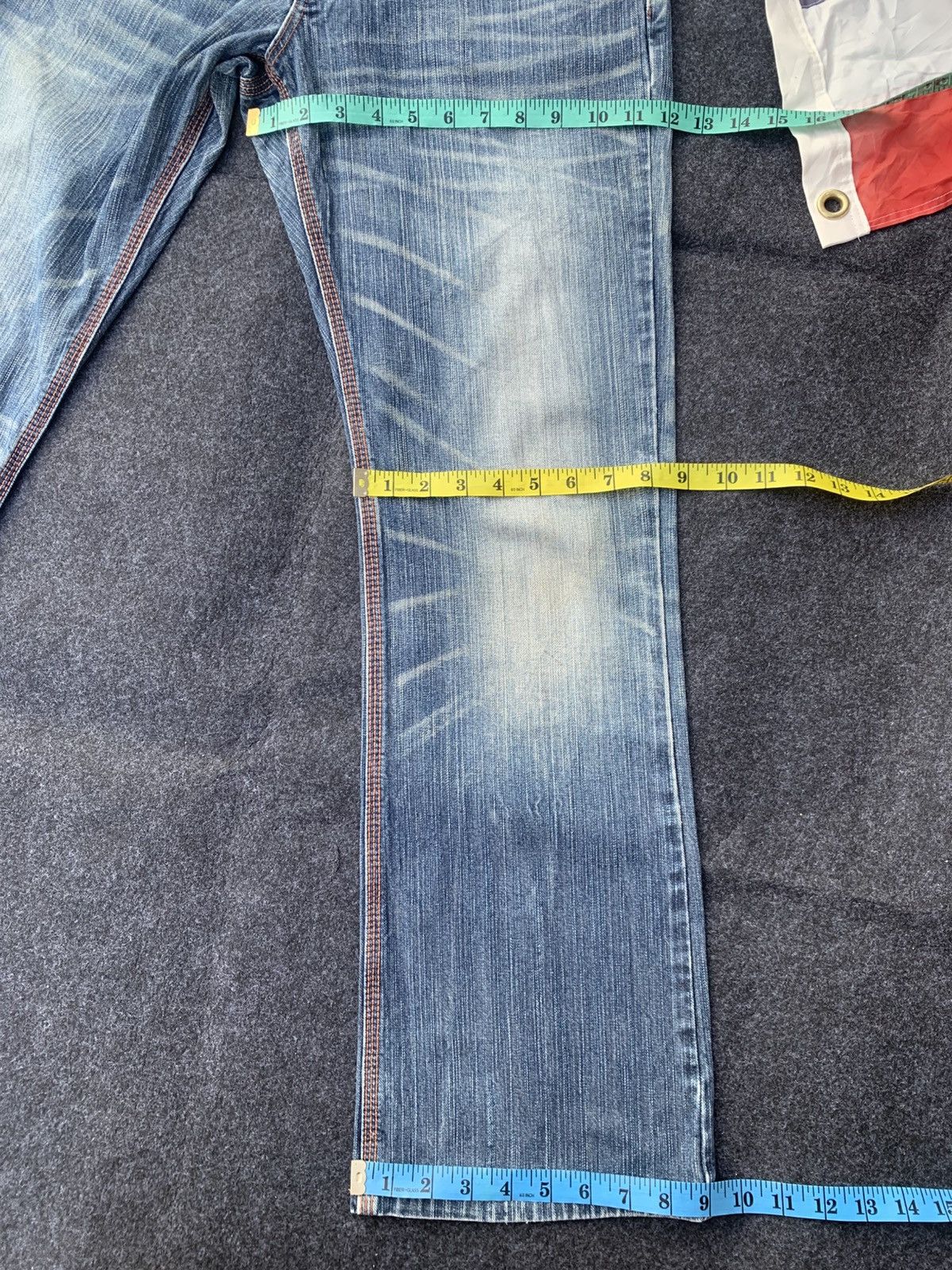 Edwin Y2K Edwin Denim Bootcut/Flare Jeans with Orange Stitching. Size US 30 / EU 46 - 5 Thumbnail