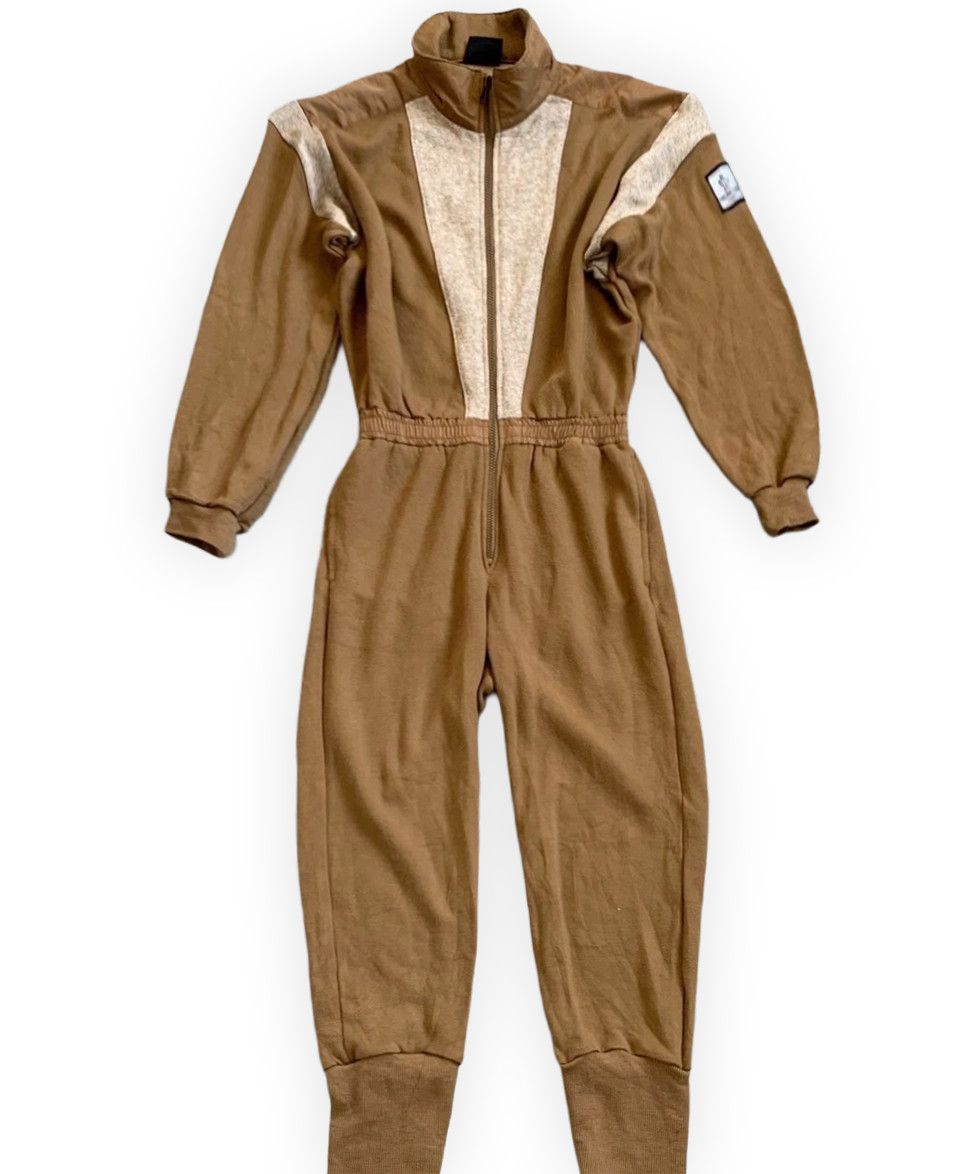 Moncler 🔴 MONCLER Overall Jumpsuit Zip Jacket Pants Logo Gold Asics Size US 28 / EU 44 - 2 Thumbnail