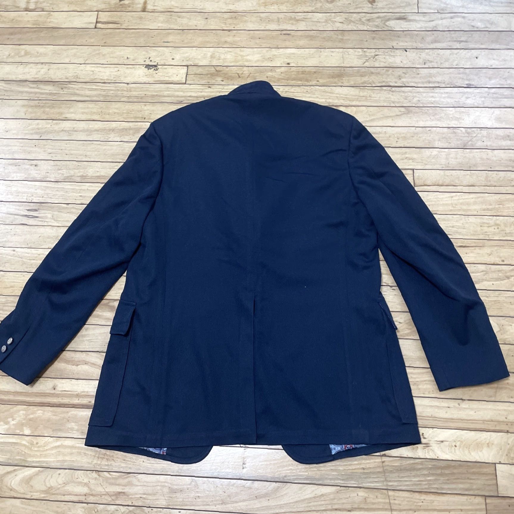 Hart Schaffner Marx Hart Schaffner Marx Blazer Men 44R Blue Vtg Jack Nicklaus Scioto Silverwood Coat Jacket Coat Size 44R - 2 Thumbnail