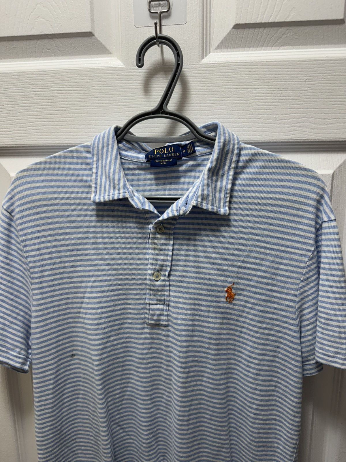 U.S. Polo Assn. Polo U.S. Polo Assn. Blue White Classic Vintage Collared Size US M / EU 48-50 / 2 - 3 Thumbnail