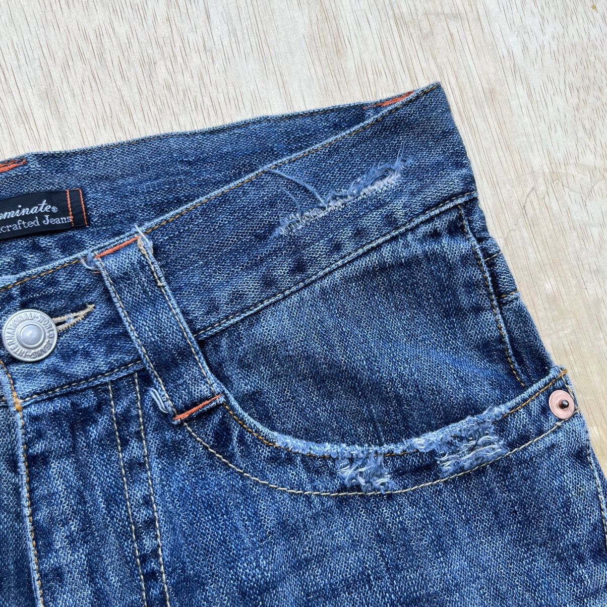 Japanese Brand DOMINATE HANDCRAFT DISTRESSED FLARE JEANS LIKE TORNADO MART Size US 30 / EU 46 - 5 Thumbnail