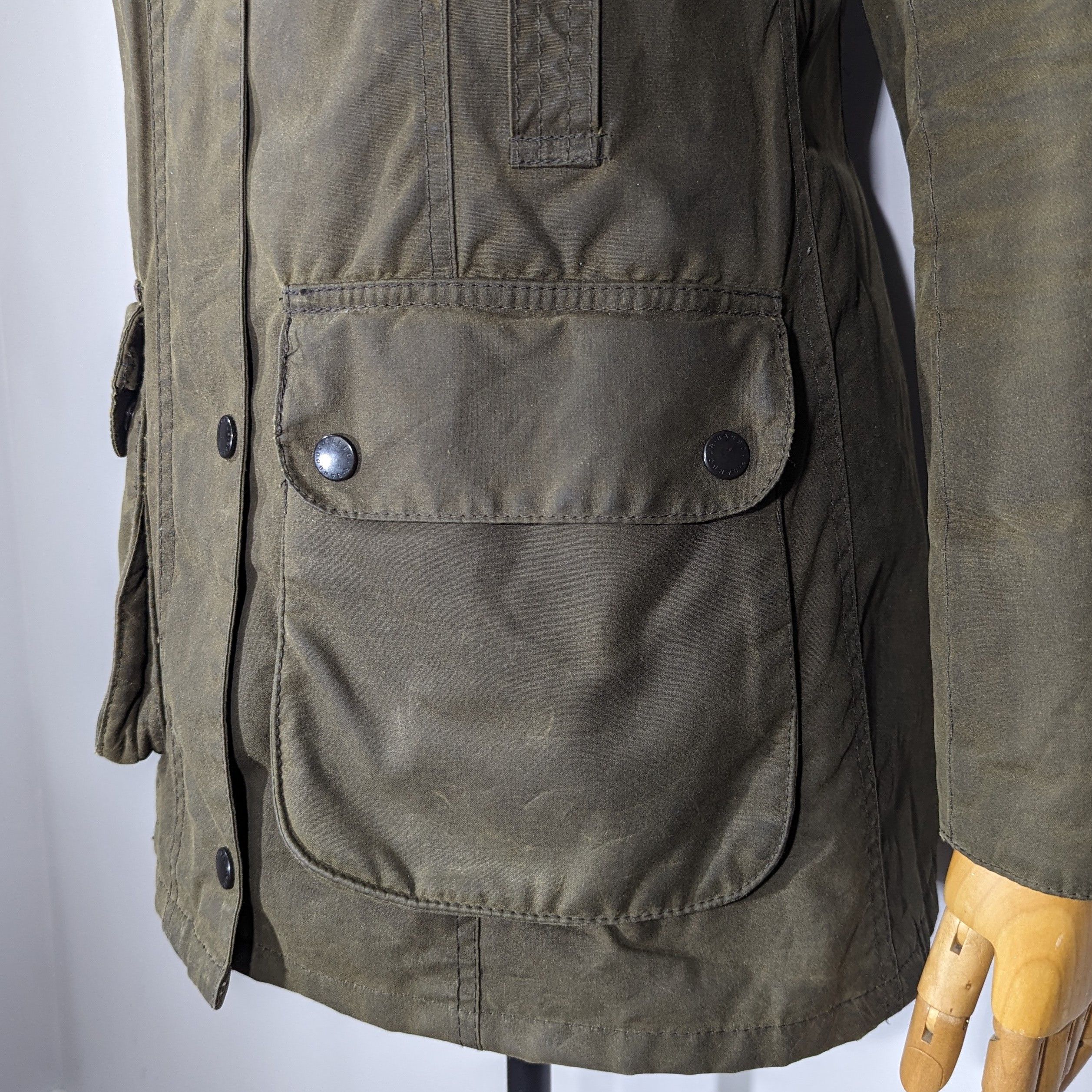 Barbour Barbour International SMU Weyhill Wax Jacket Waxed Cotton Size M / US 6-8 / IT 42-44 - 9 Thumbnail