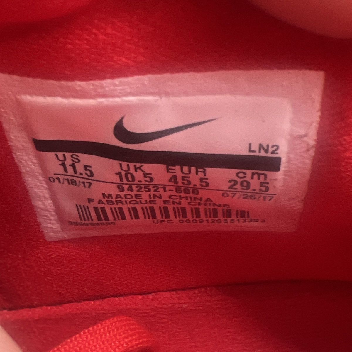 Nike Kobe a.d mid red Size US 11.5 / EU 44-45 - 8 Thumbnail