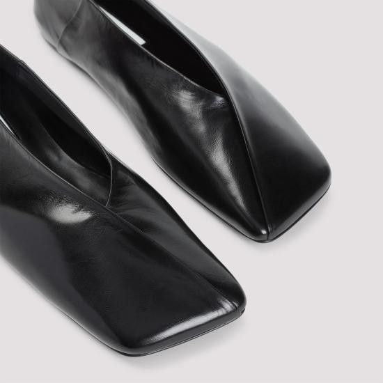 Jil Sander o1s22i1n0125 Square Ballet Flats in Black Size US 8 / IT 38 - 4 Thumbnail