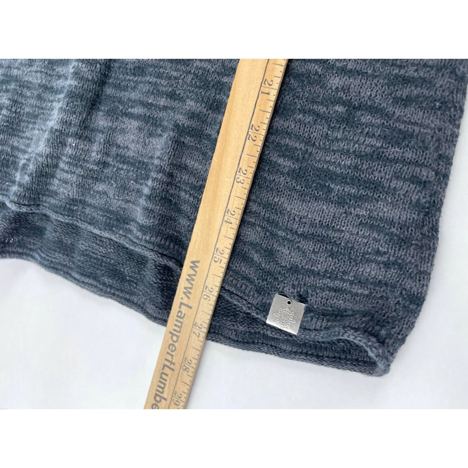Vintage Ruff Hewn Sweater Women’s Size Large Gray Long Sleeve Hooded Pullover Knit hole Size L / US 10 / IT 46 - 5 Thumbnail