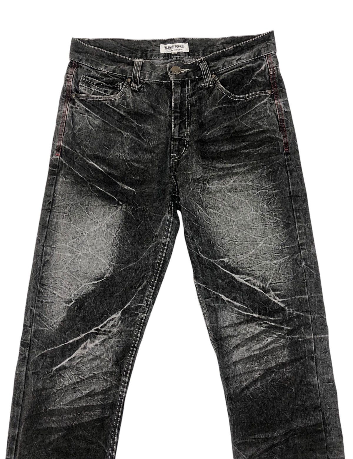 Japanese Brand Japanese Brand Lowbox Stone Washed Denim Jeans Size US 31 - 3 Thumbnail
