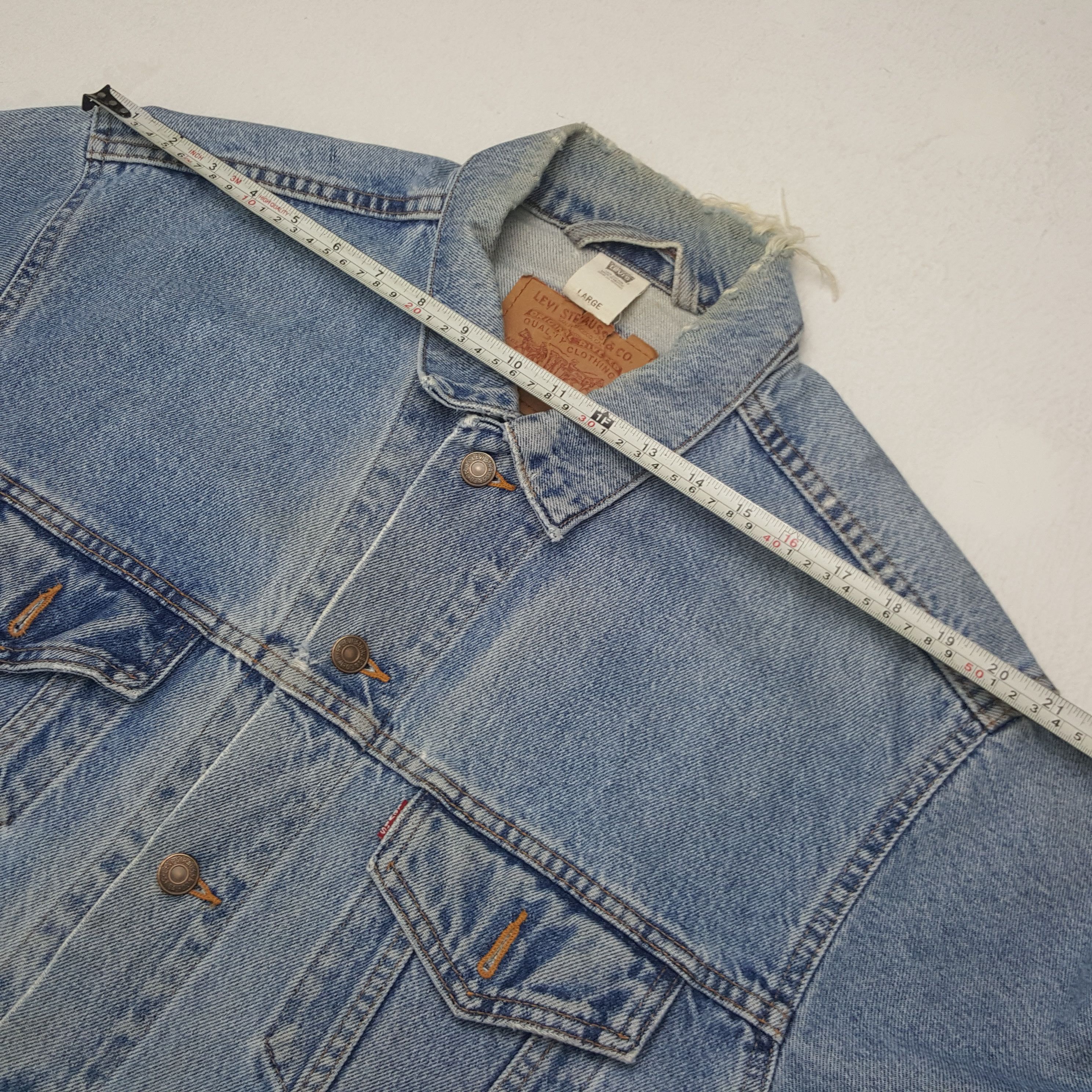 Levi's × Vintage Vintage Levis Denim X Custom Art Jamiroquai Jacket Size US L / EU 52-54 / 3 - 8 Thumbnail