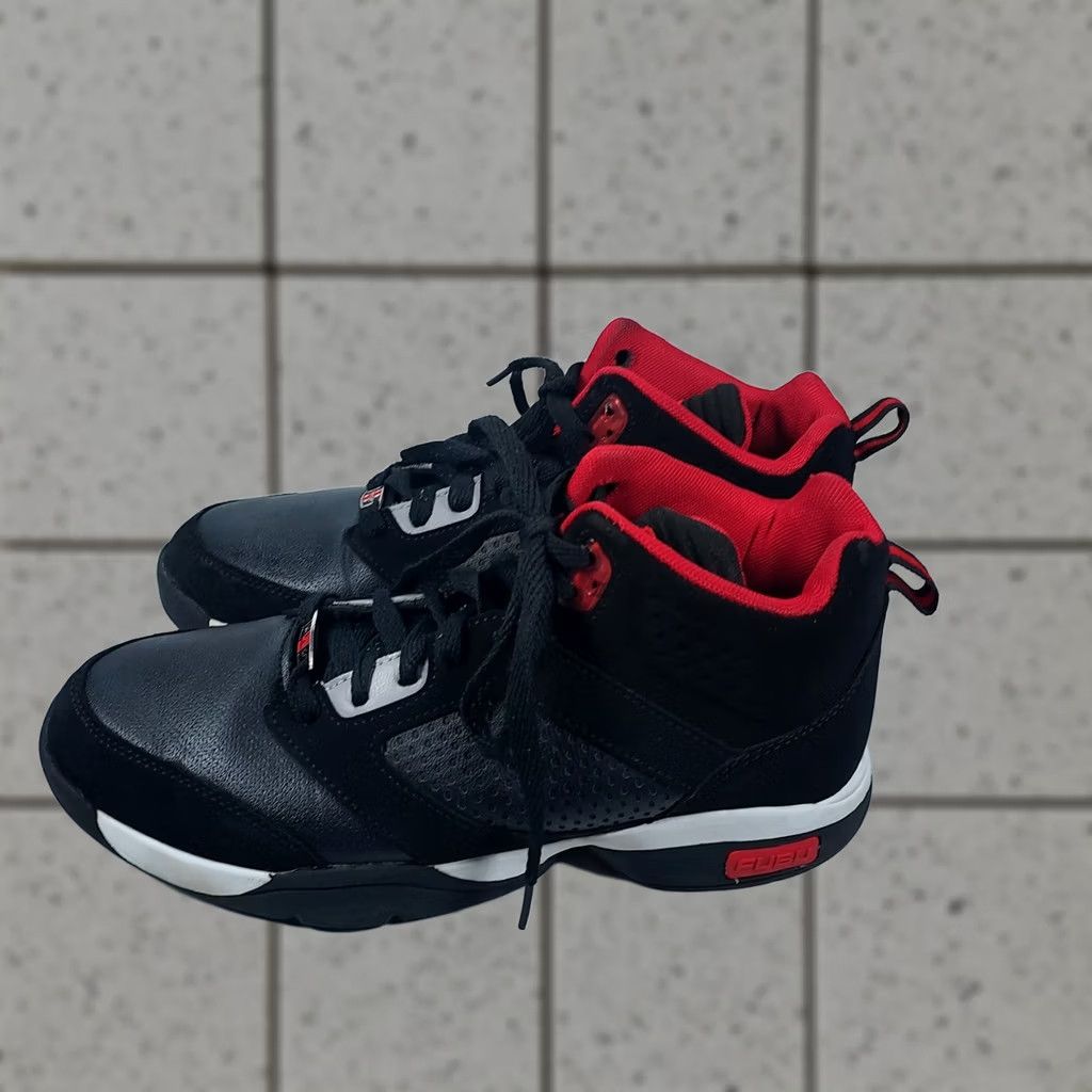 Fubu FUBU Men Black Red High Top Basketball Shoes Sneakers Synthetic Leather Upper Rubber Outsole M 8.5 Athletic Casual Activewear Mens Size US M / EU 48-50 / 2 - 1 Thumbnail