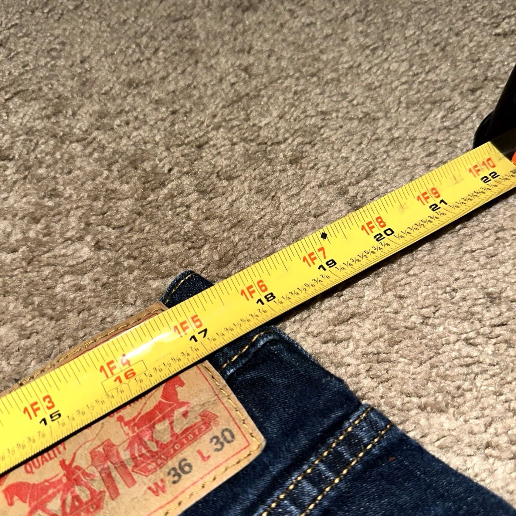 Levi's VINTAGE Levi's 550 Jeans 36x30 Straight Leg Baggy Skater Blue Denim 90s Mens Size US 36 / EU 52 - 6 Thumbnail