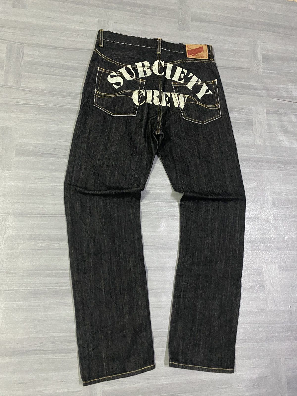 Japanese Brand Black Subciety Straight Denim Jeans Size US 32 / EU 48 - 3 Thumbnail