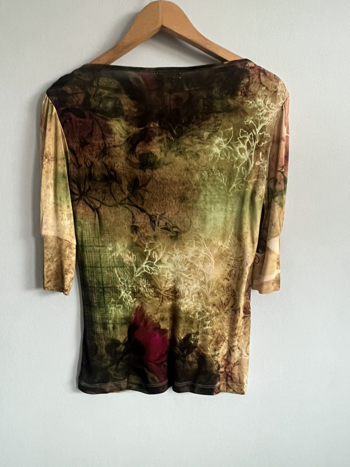 John Galliano Pristine JOHN GALLIANO "Serafino" Archival Print Top – Early Size M / US 6-8 / IT 42-44 - 3 Thumbnail