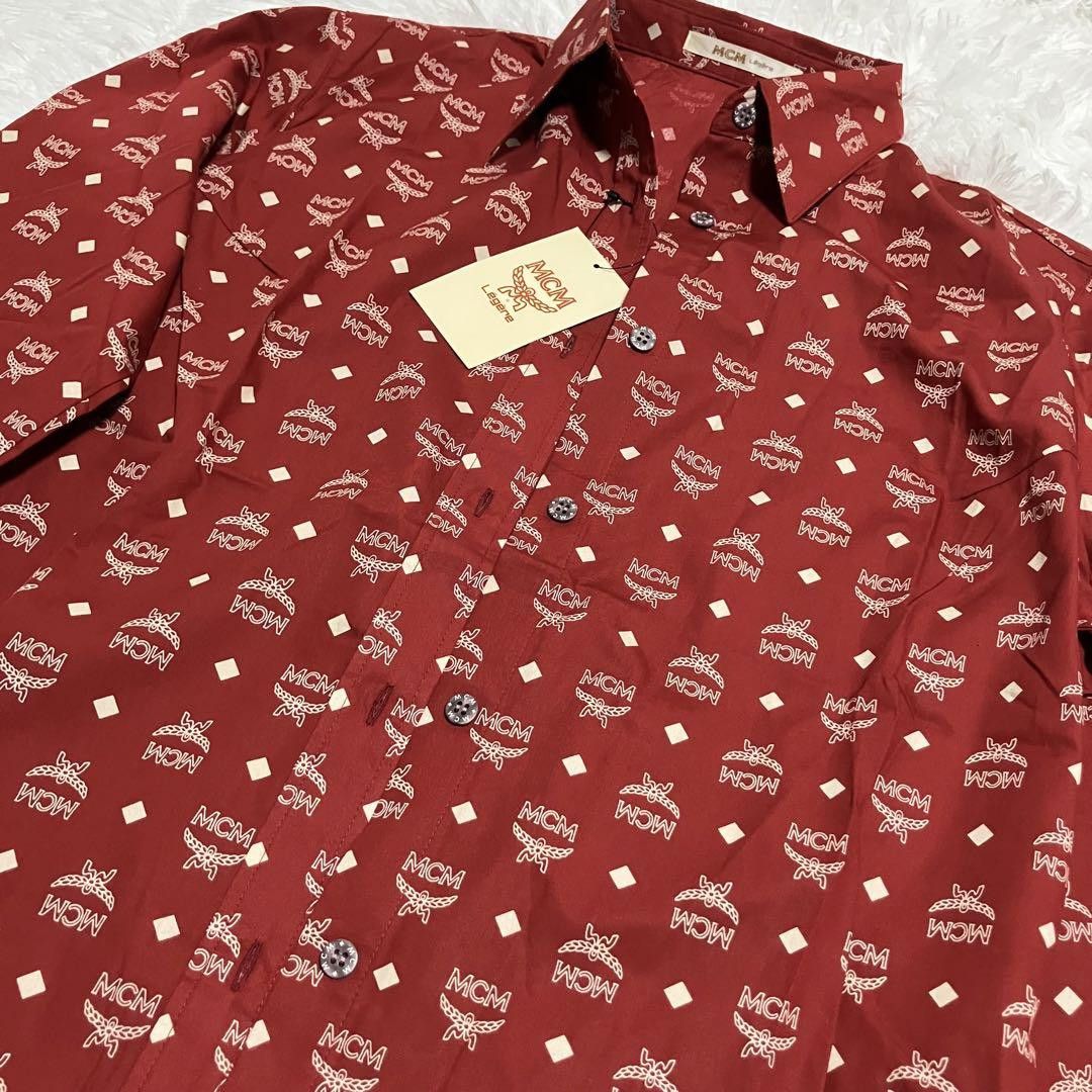 MCM MCM red monogram button down long sleeve shirt L Size L / US 10 / IT 46 - 4 Thumbnail