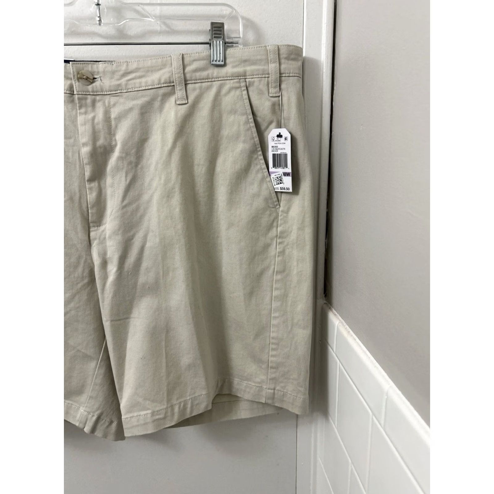 Nautica Nautica Deck Shorts Beige Classic Fit Stretch 38" Regular Inseam 8.5" NWT casual Men Size US 38 / EU 54 - 7 Thumbnail