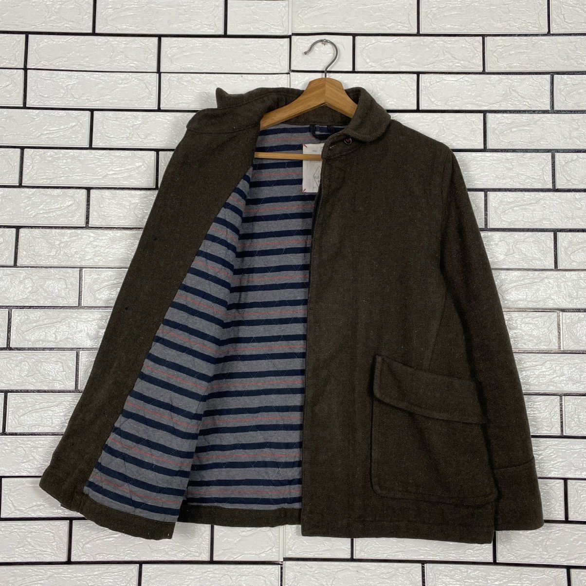 Kapital 📌Vintage Indigo Wool Button Jacket Navy A.F Striped Lining Size US M / EU 48-50 / 2 - 12 Thumbnail