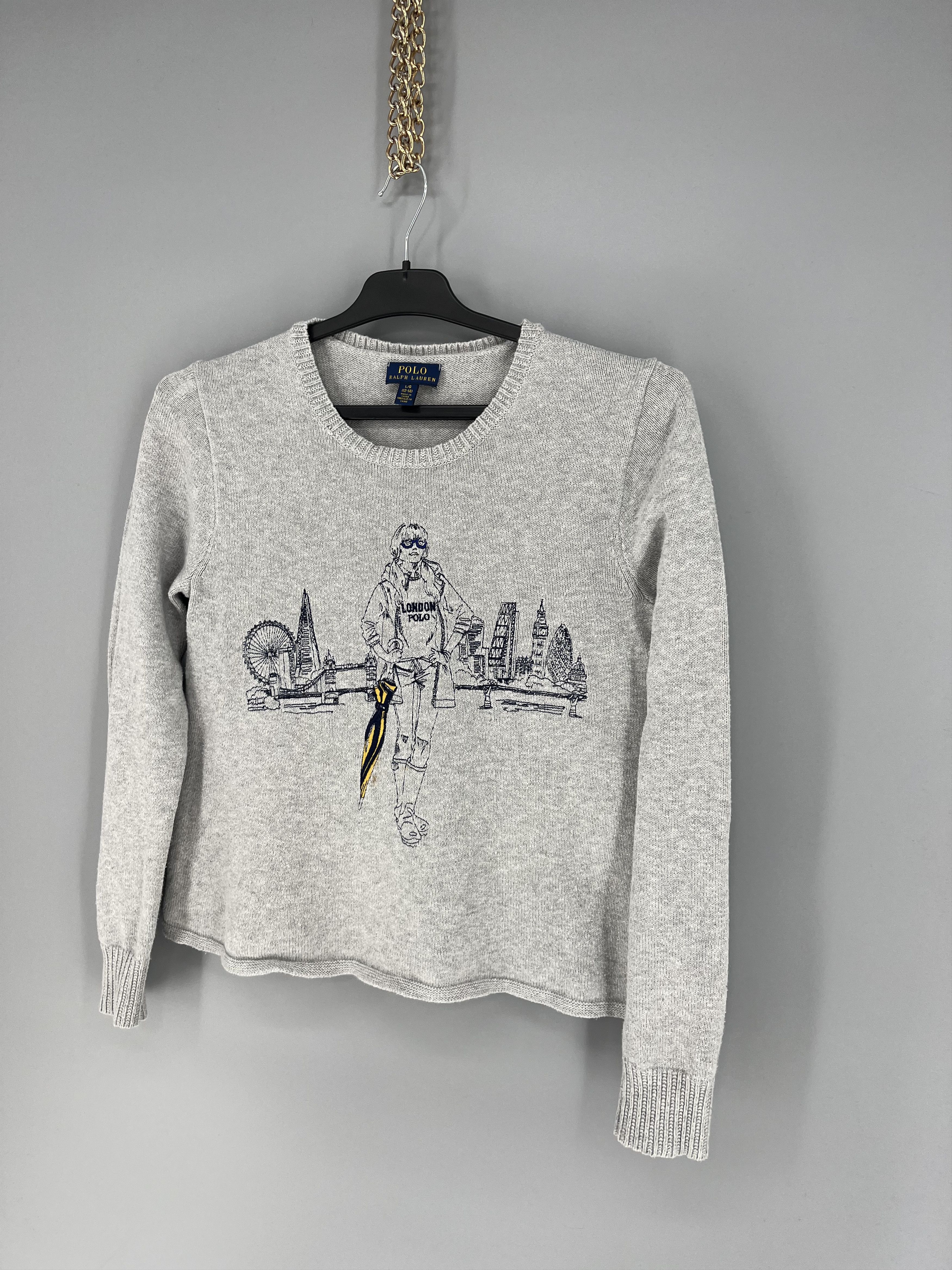 Polo Ralph Lauren Vintage 90s Polo Ralph Lauren London Sexy Girl Sweater Size S / US 4 / IT 40 - 3 Thumbnail