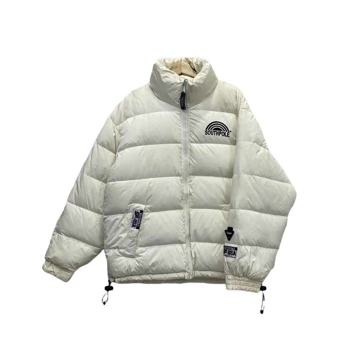 JNCO 🔥SOUTHPOLE PUFFER GOOSE DOWN REVERSIBLE BOMBER JACKET Size US L / EU 52-54 / 3 - 8 Thumbnail