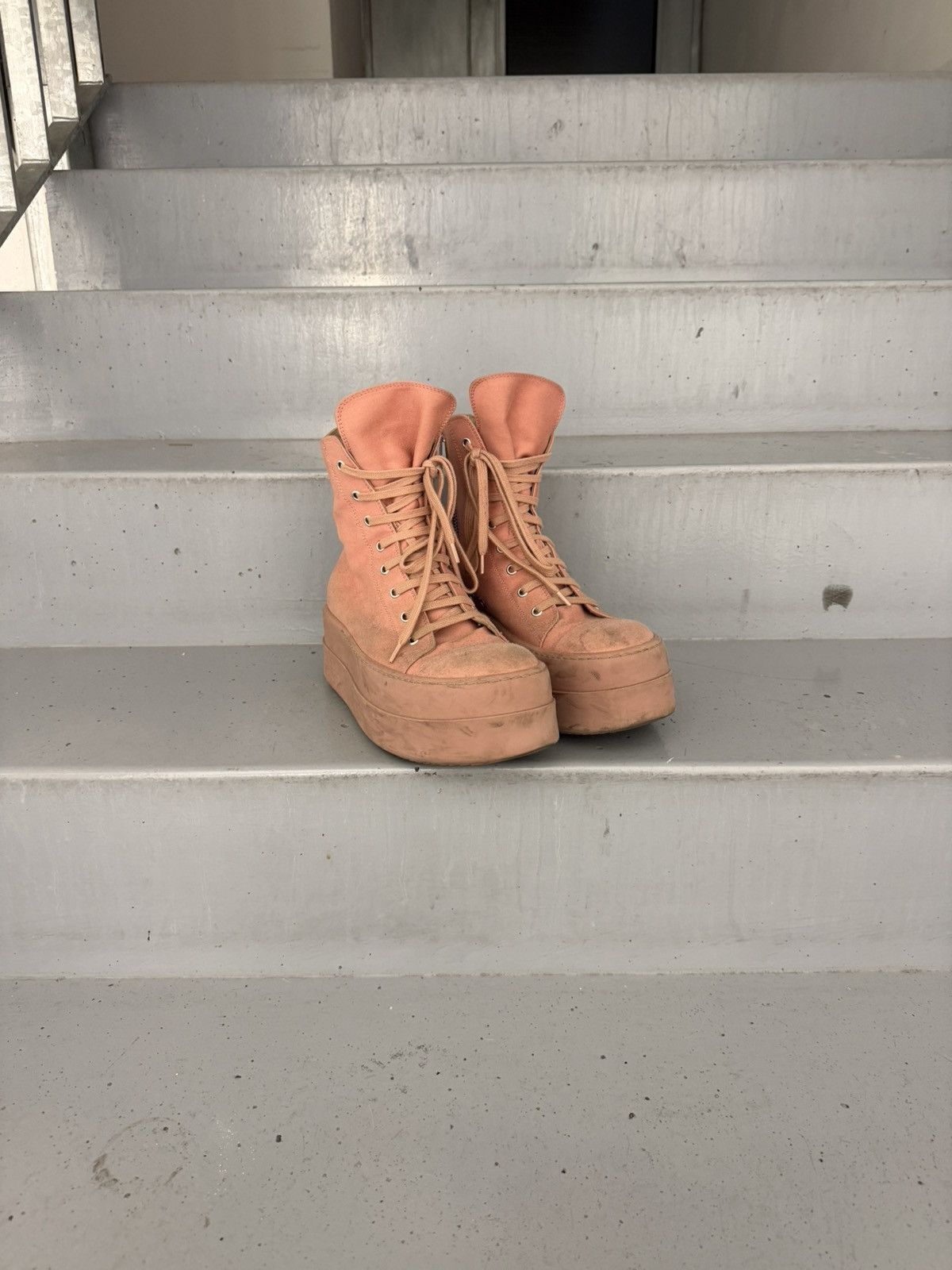 Rick Owens Drkshdw Rick Owens Drkshdw Double Bumper Ramones Size US 10 / EU 43 - 1 Thumbnail