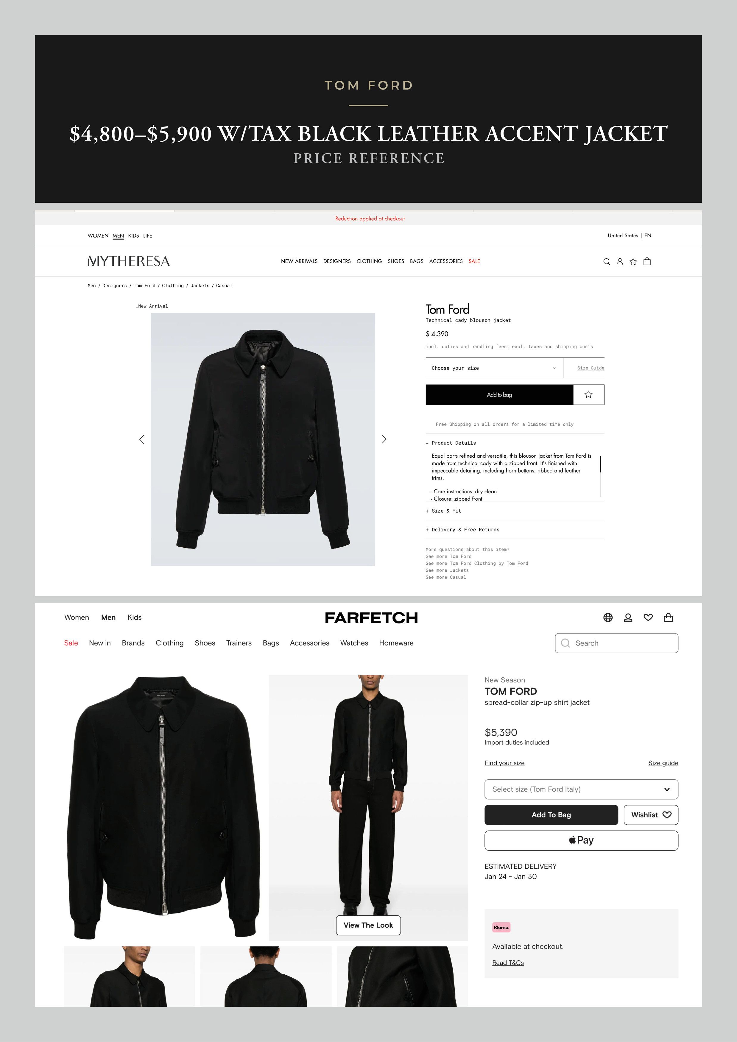 Tom Ford Ultimate Rare $5K w/tax TOM FORD Leather Accent Jacket Size US M / EU 48-50 / 2 - 7 Thumbnail
