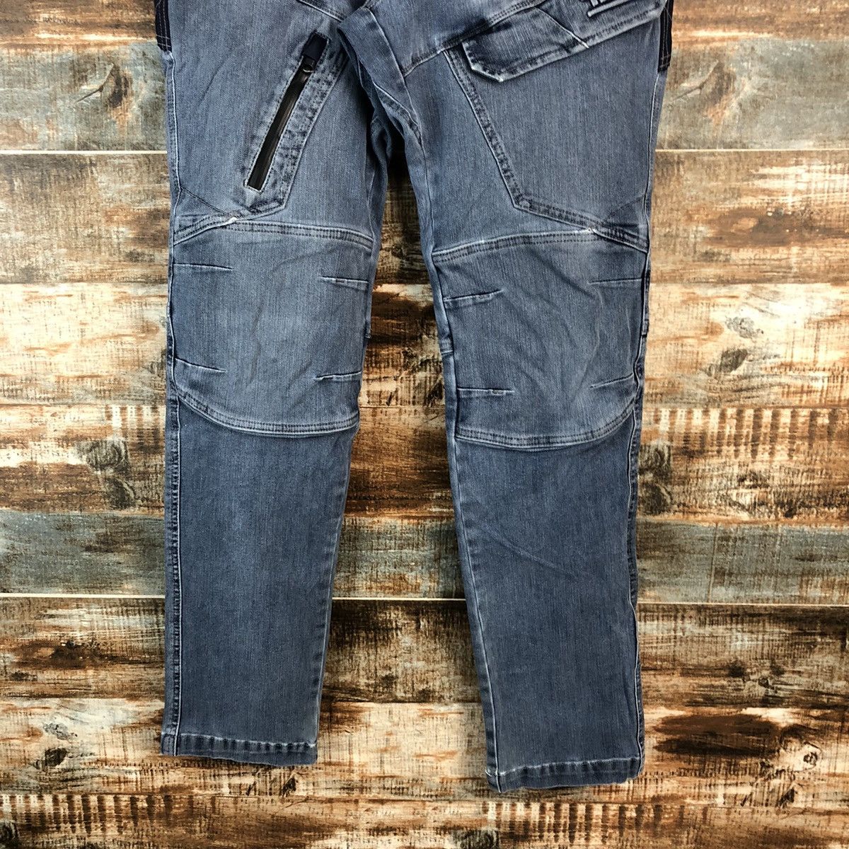 Japanese Brand Tora japan vintage ripped Blue Denim Pants #A2159 Size US 32 / EU 48 - 6 Thumbnail