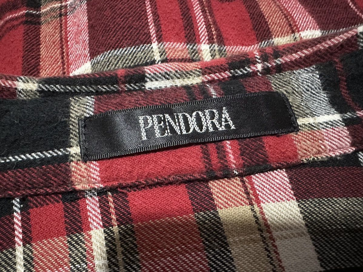 Hysteric Glamour × Japanese Brand × Seditionaries 🔥Sick Y2K Pendora Checked Long Shirt Goth Punk Size US L / EU 52-54 / 3 - 4 Thumbnail