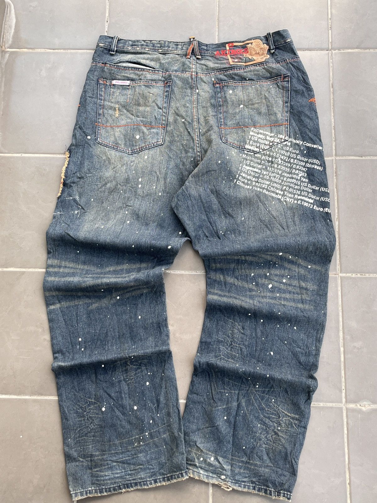Akademiks AKADEMIKS BAGGY ART EMBROIDERED PANTS Size US 44 / EU 60 - 6 Thumbnail