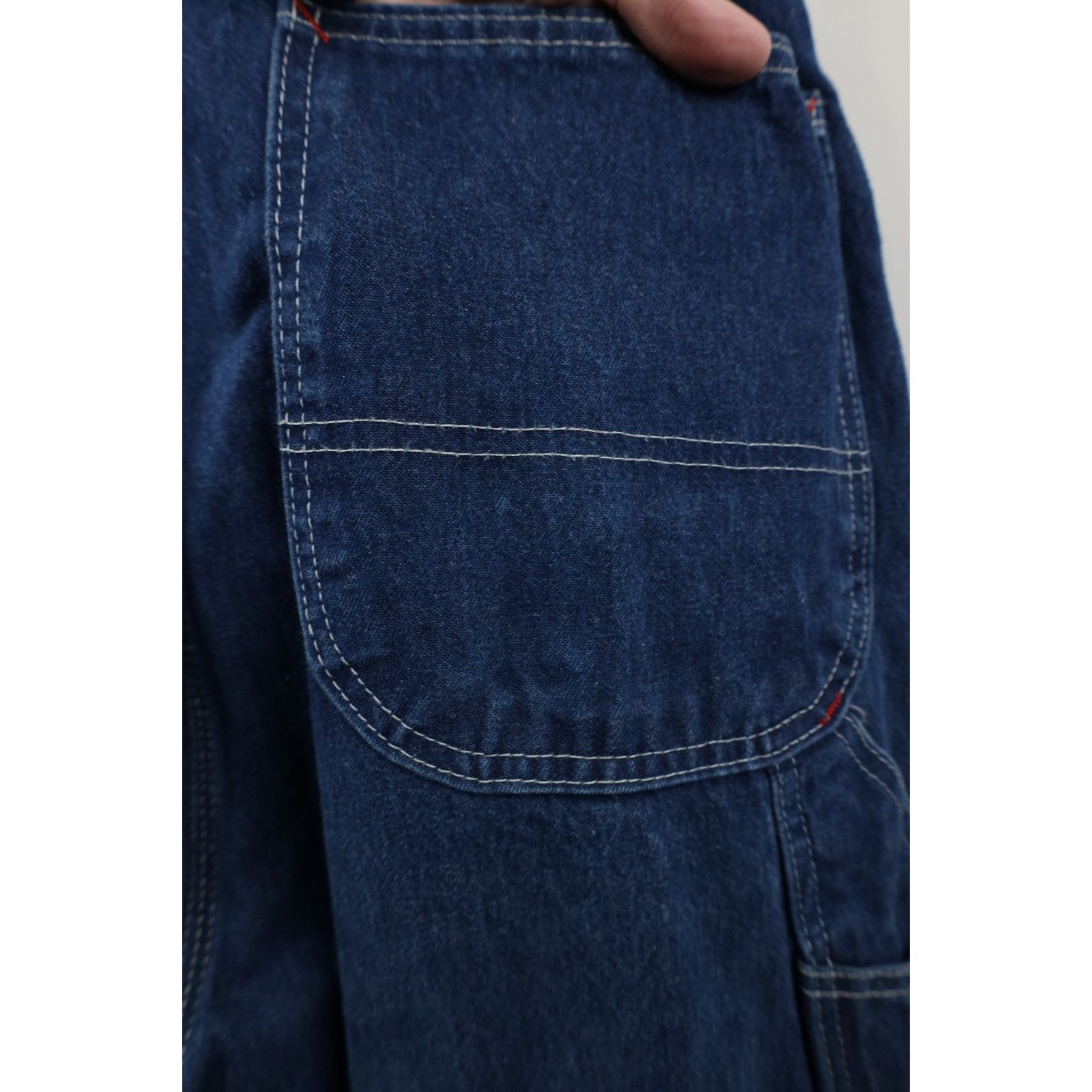 Dickies Vintage Y2K Dickies Faded Wide Leg Denim Overalls Size US 38 / EU 54 - 13 Thumbnail