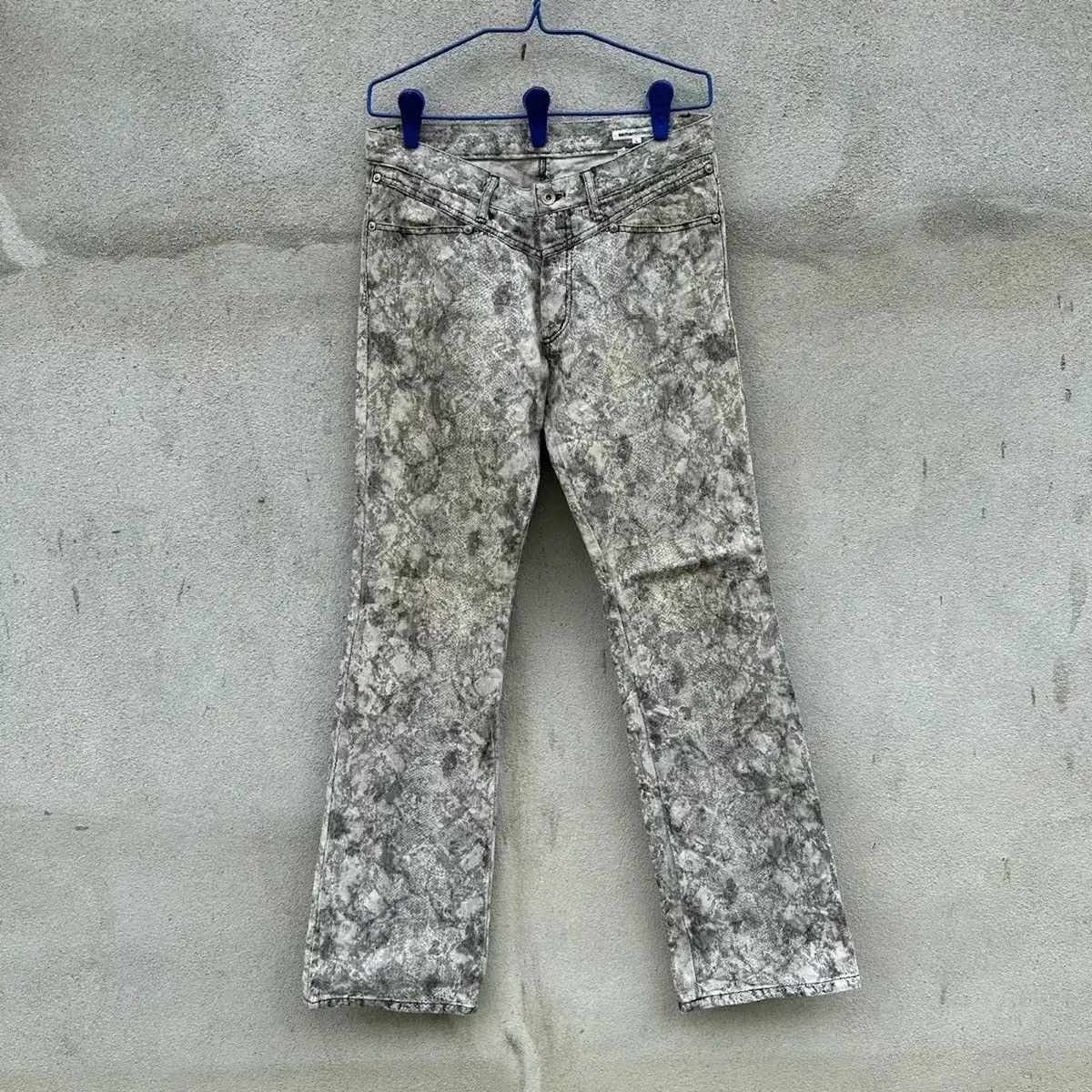 Seditionaries FLARES‼️SEMATIC DESIGN JEAN SNAKE SKIN TROUSERS BOOTCUT PANT Size US 30 / EU 46 - 3 Thumbnail