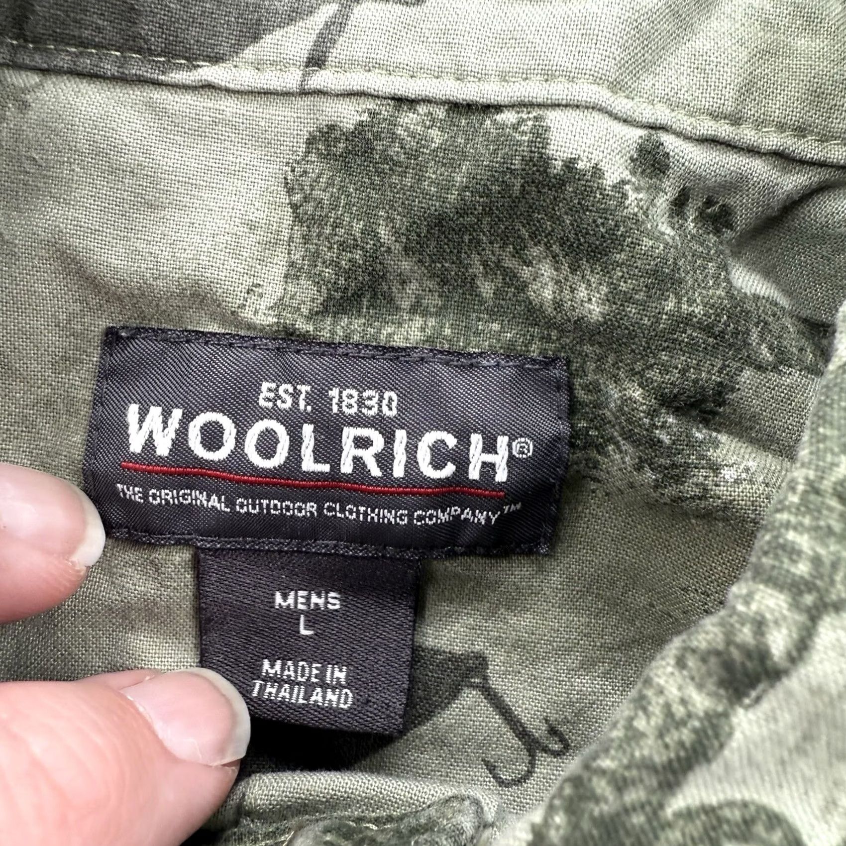 Vintage Woolrich Shirt Men L Sage Cotton Short Sleeve Button Up Fishing Casual All Seasons Pockets Logo Boys? Size US L / EU 52-54 / 3 - 3 Thumbnail