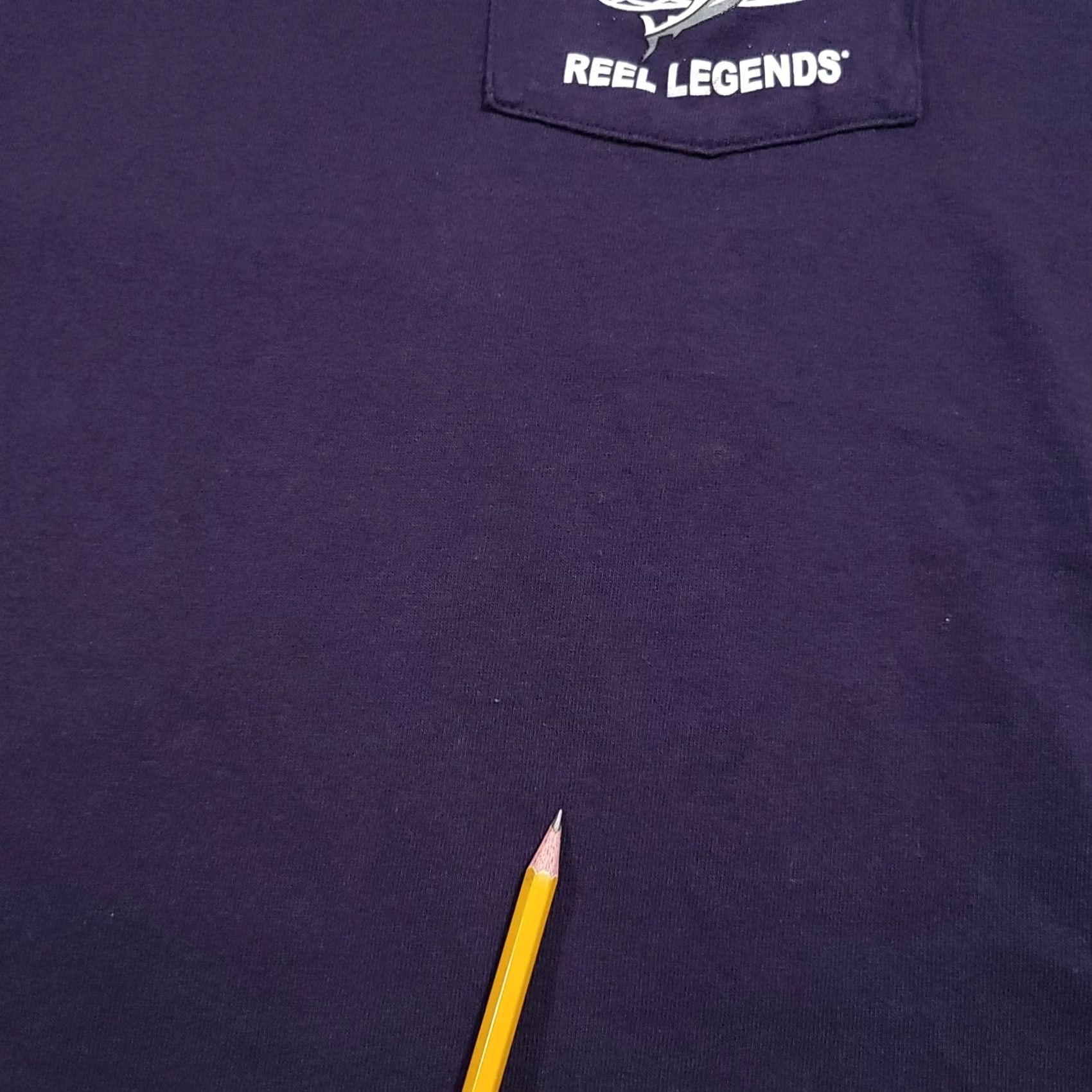 Vintage Reel Legends Shirt Mens XL Blue Short Sleeve Reel Performance Fishing Pocket Shirt Size US XL / EU 56 / 4 - 5 Thumbnail