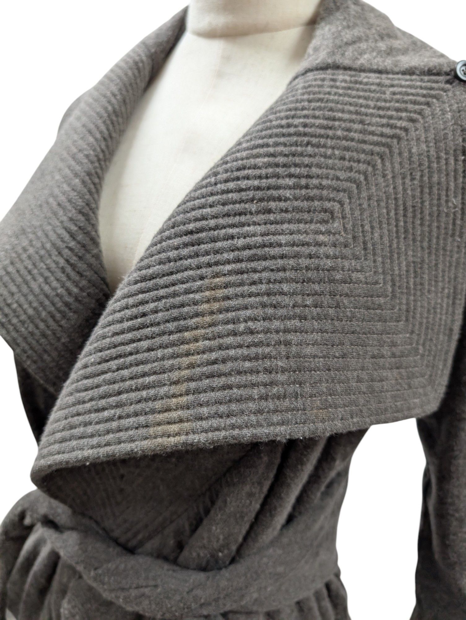 Rick Owens Lilies Dusty Olive Green Short Robe With Wrapping Size S / US 4 / IT 40 - 7 Thumbnail