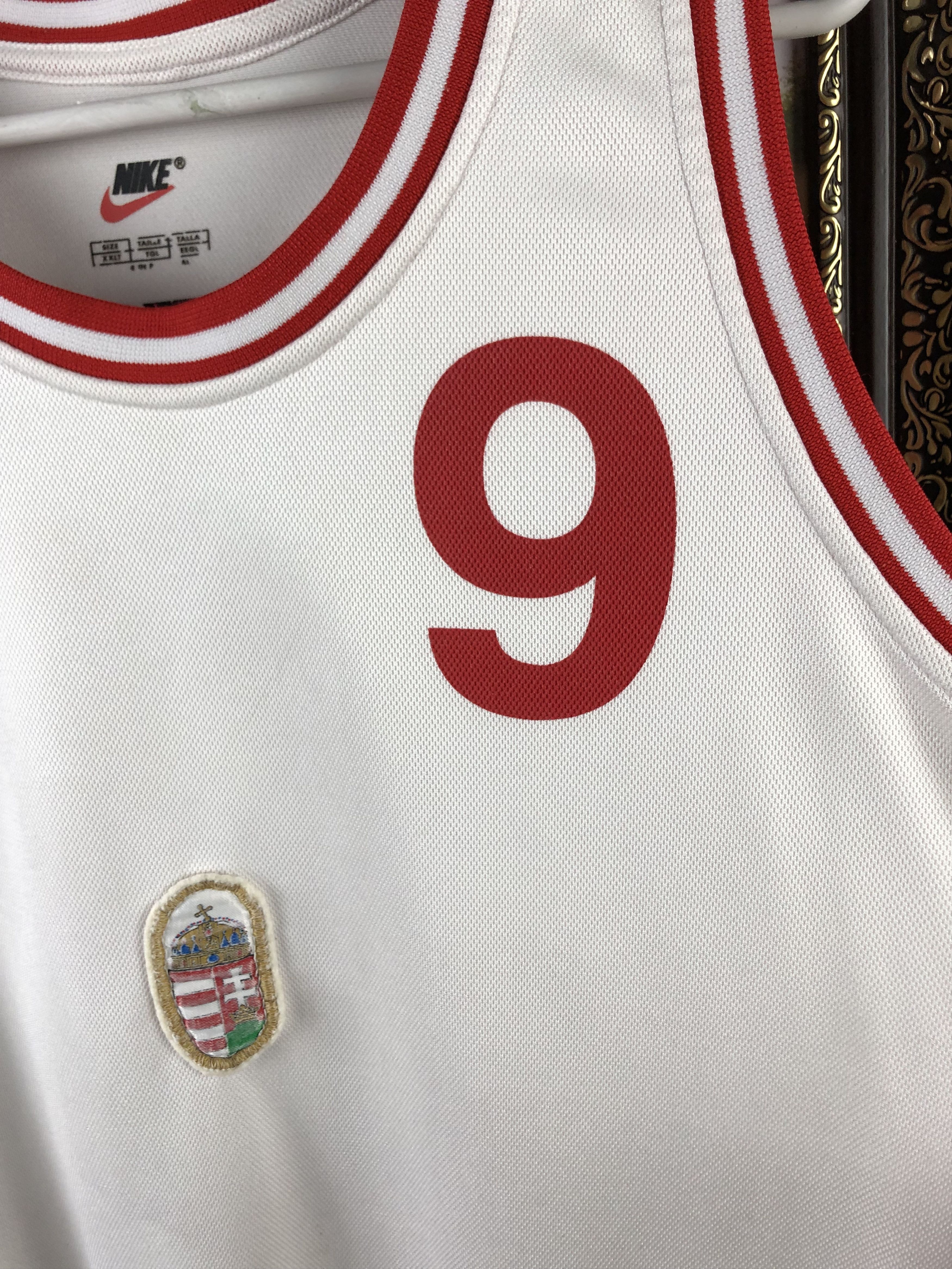 Nike Vintage Nike Hungary Basketball Jersey #9 Player Issue Shirt Size US XL / EU 56 / 4 - 7 Thumbnail