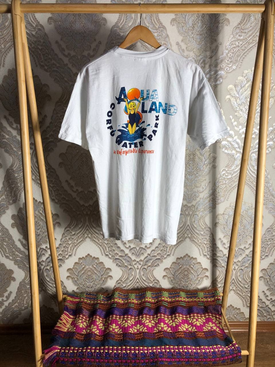Cartoon Network × Vintage VERY RARE AQUA LAND DOUBLE PRINTED T-SHIRT BIG LOGO Y2K 90s Size US L / EU 52-54 / 3 - 2 Thumbnail