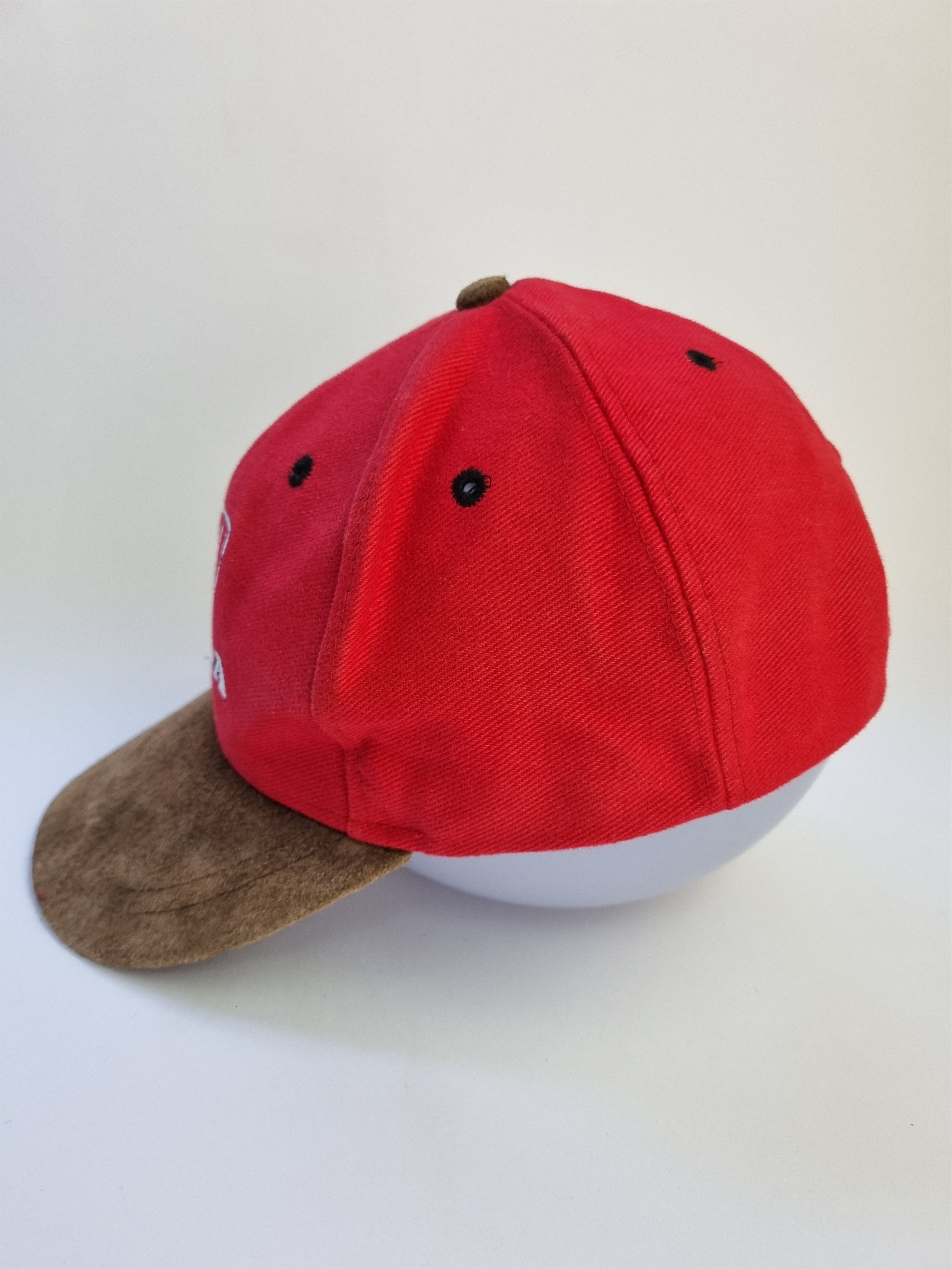Honda 90s Vintage Honda Suede Peak Contrast Design Cap Size ONE SIZE - 10 Thumbnail