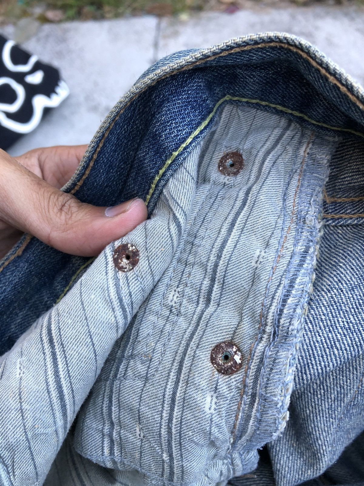 Abercrombie & Fitch PAINTED DISTRESSED DENIM BY ABERCROMBIE Size US 35 - 5 Thumbnail